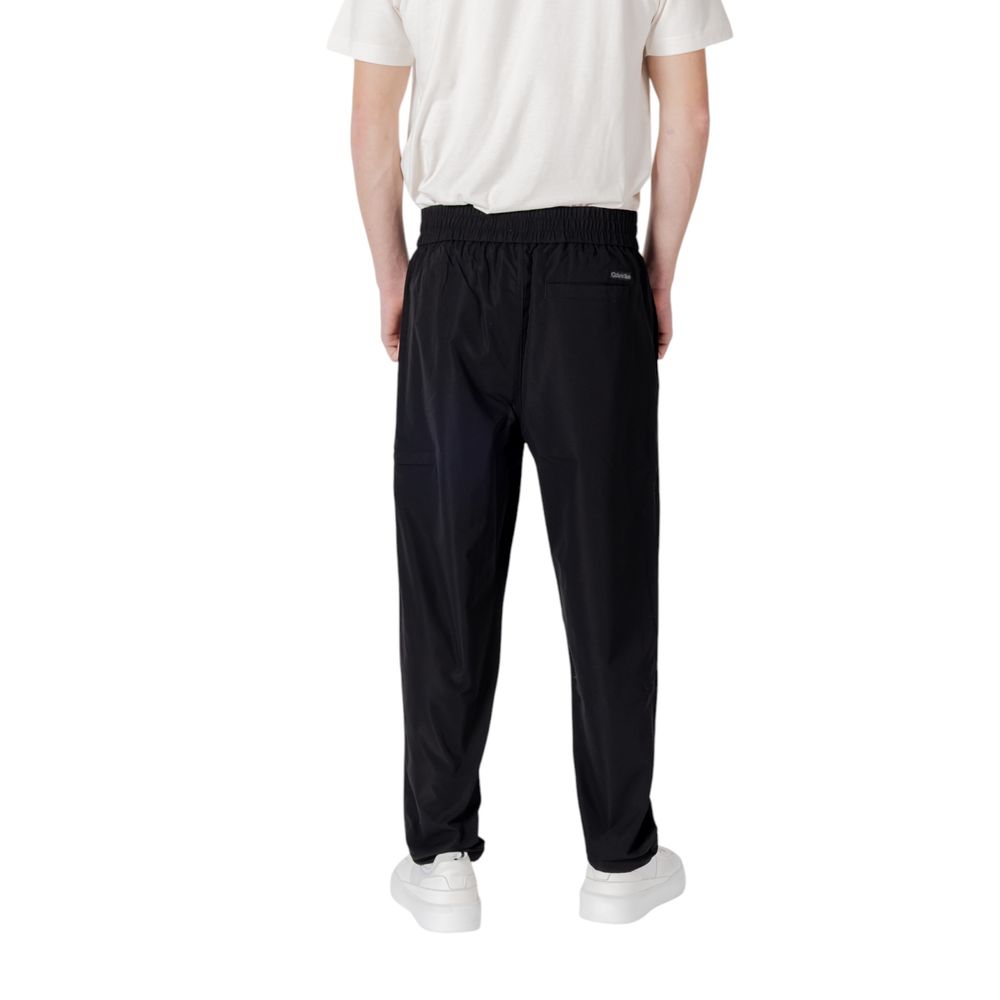Calvin Klein Jeans Black Polyester Casual Pants | Regal Royce