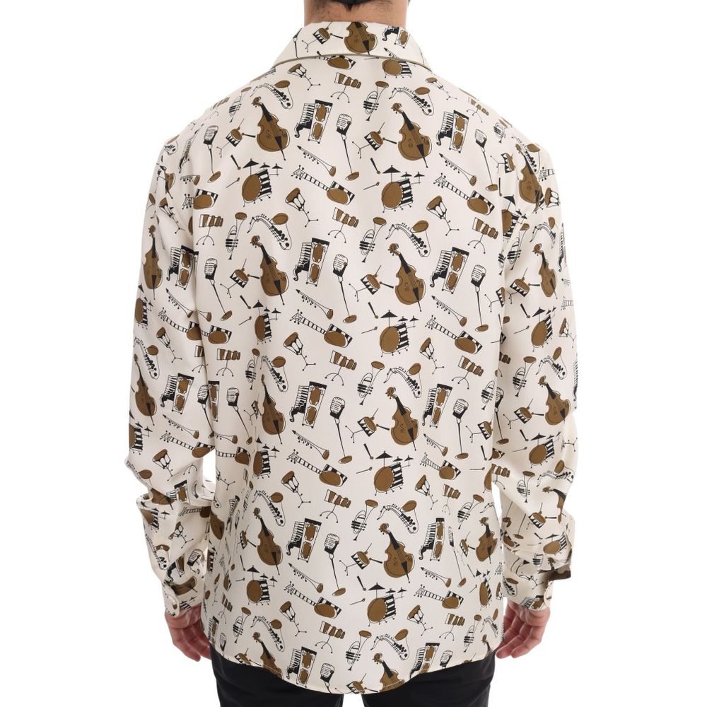 Dolce & Gabbana Multicolor Silk Pattern Shirt | Regal Royce