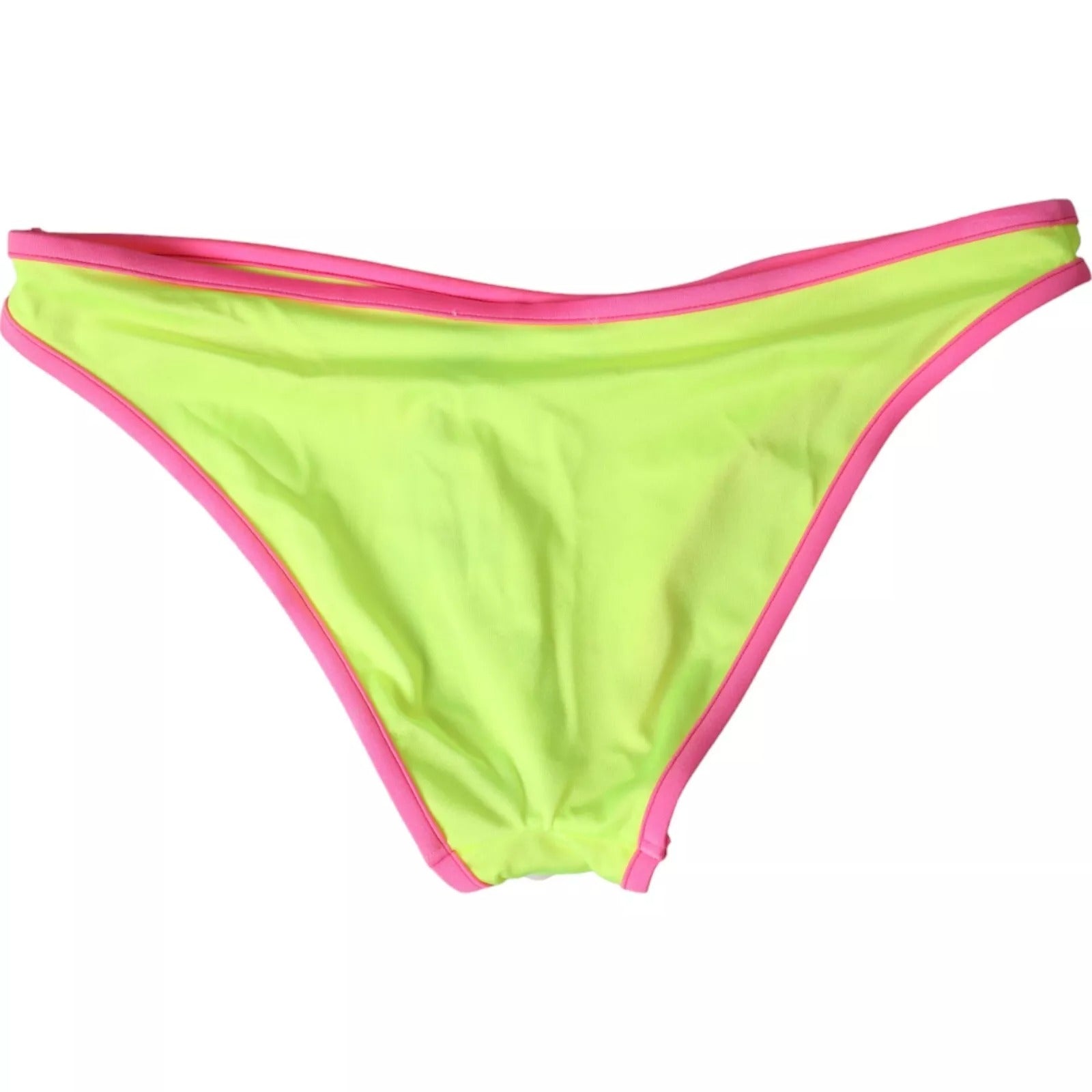 Dolce & Gabbana Yellow Pink Nylon Swimwear Bottom Beachwear Bikini | Regal Royce