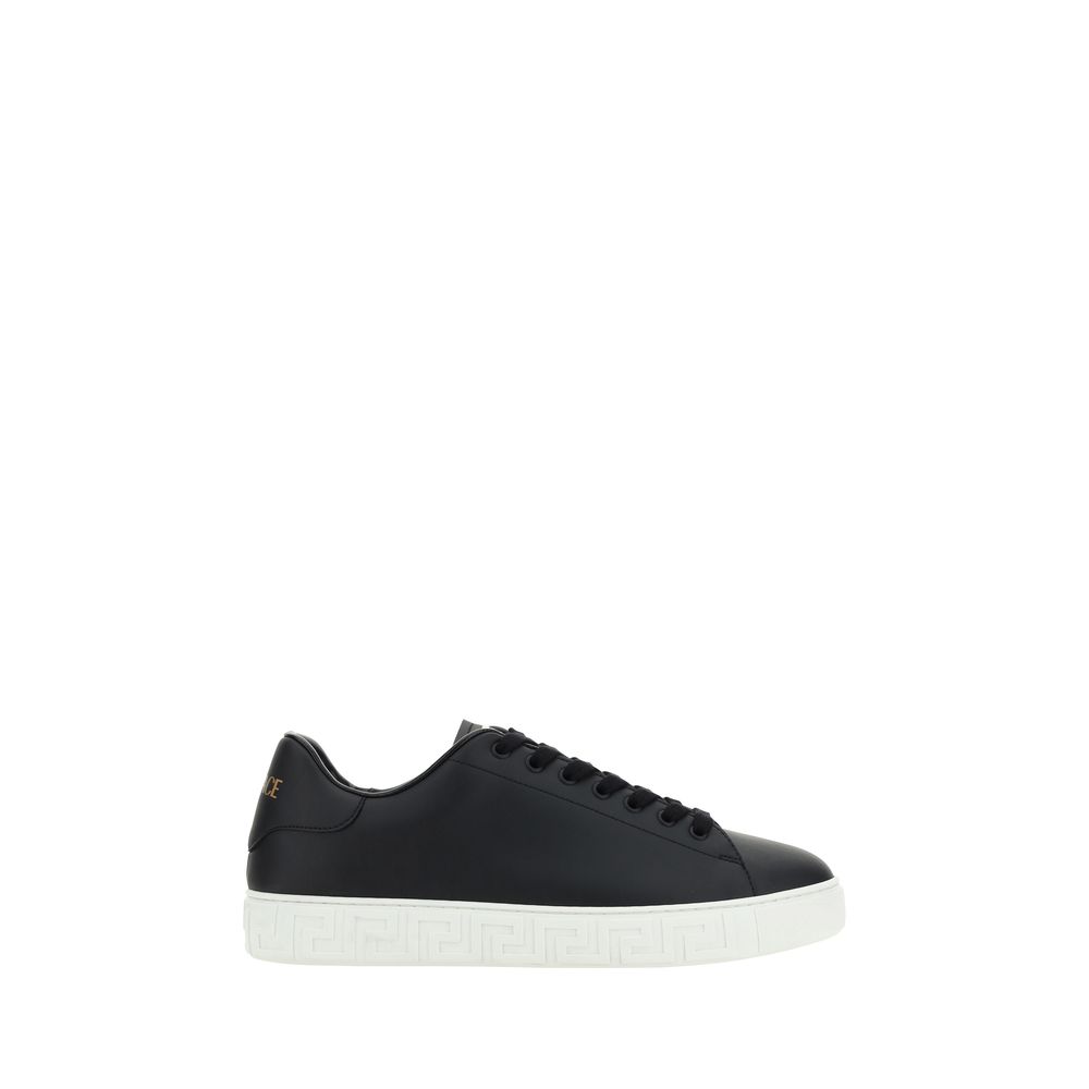 Versace Black Rubber Low Top Sneakers | Regal Royce