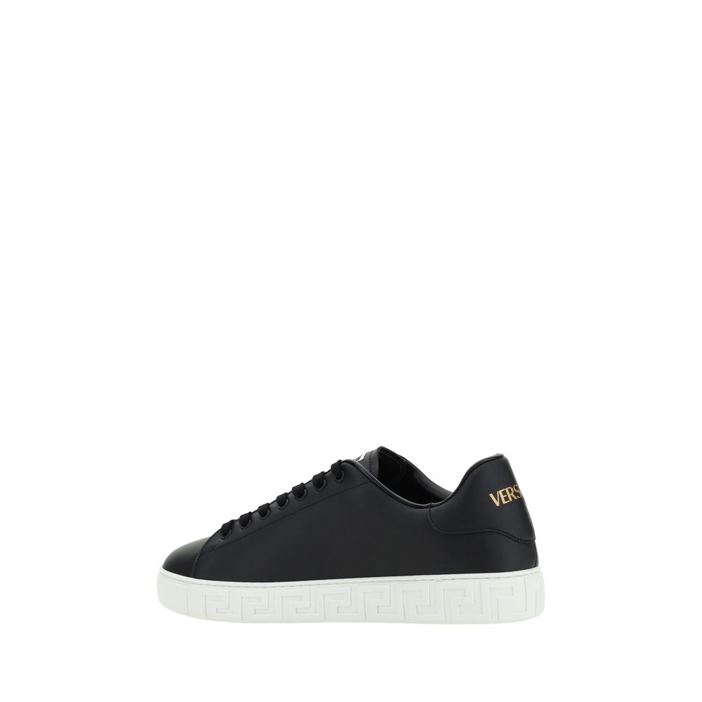Versace Black Rubber Low Top Sneakers | Regal Royce