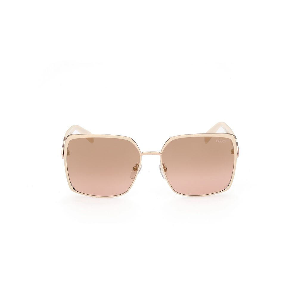 Emilio Pucci White Metal Sunglasses | Regal Royce