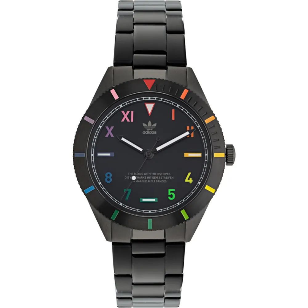 Adidas Black Stainless Steel Dress Watch | Regal Royce