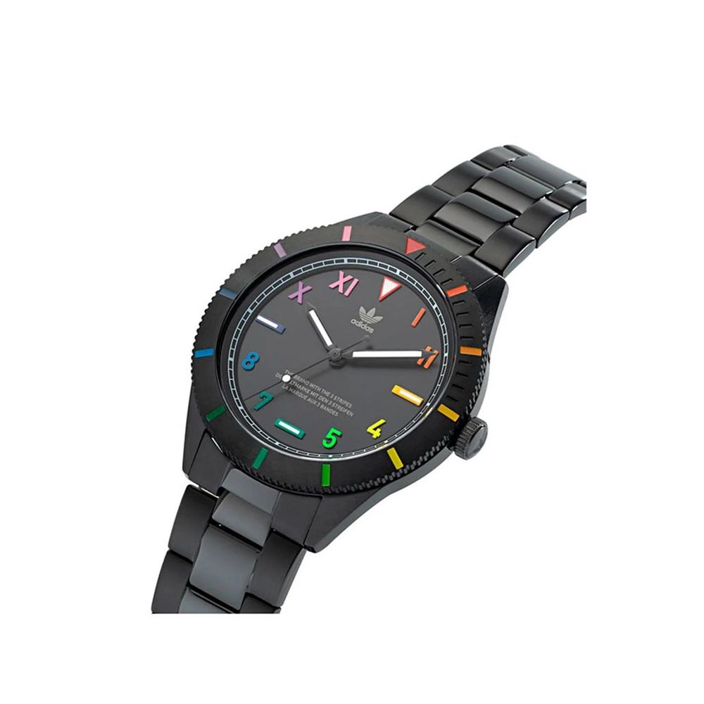 Adidas Black Stainless Steel Dress Watch | Regal Royce