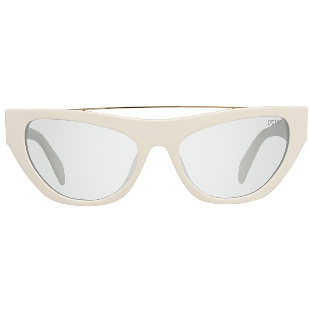 Emilio Pucci White Metal Sunglasses | Regal Royce