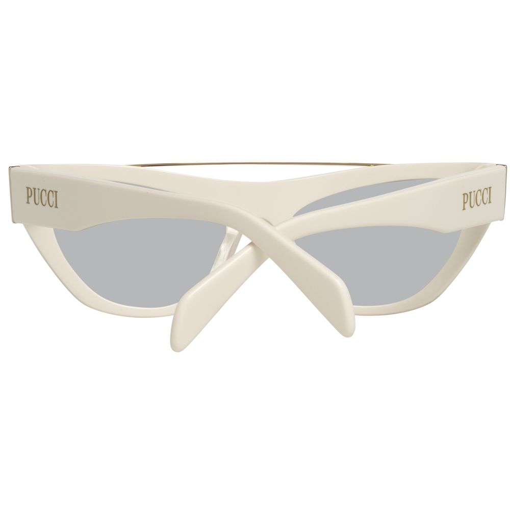 Emilio Pucci White Metal Sunglasses | Regal Royce