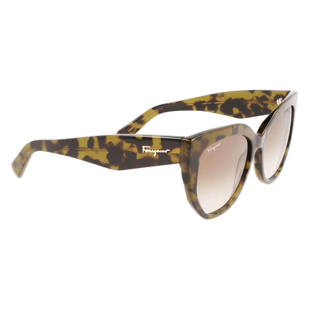 Ferragamo Brown Acetate Sunglasses | Regal Royce