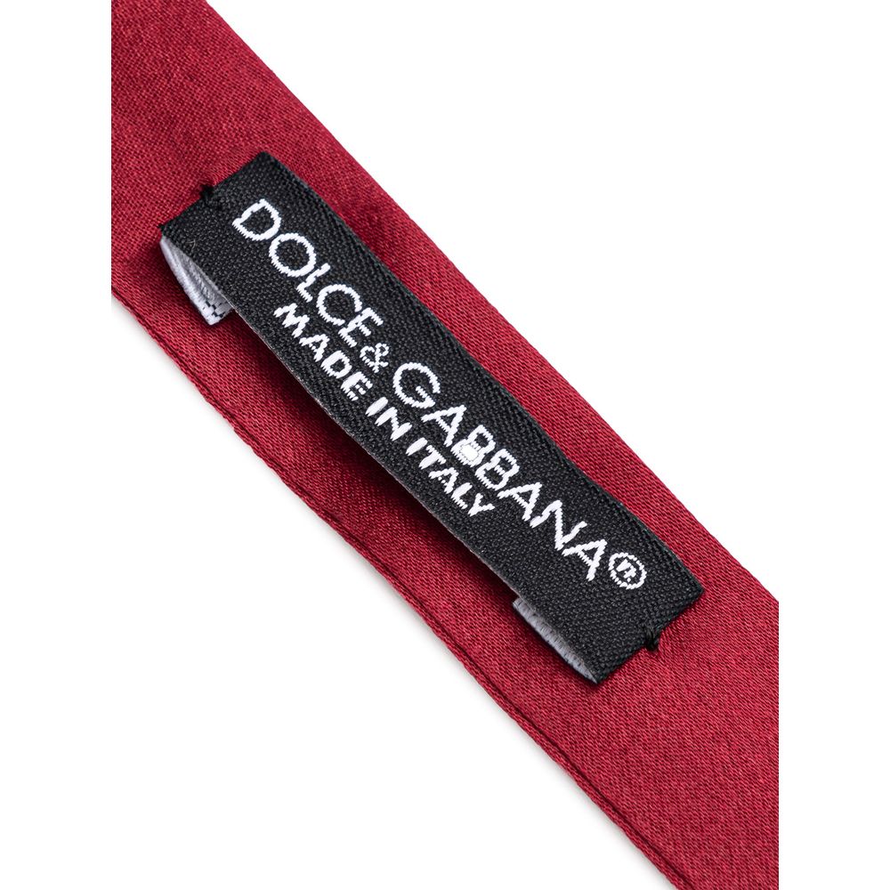 Dolce & Gabbana Red Silk Bowtie | Regal Royce