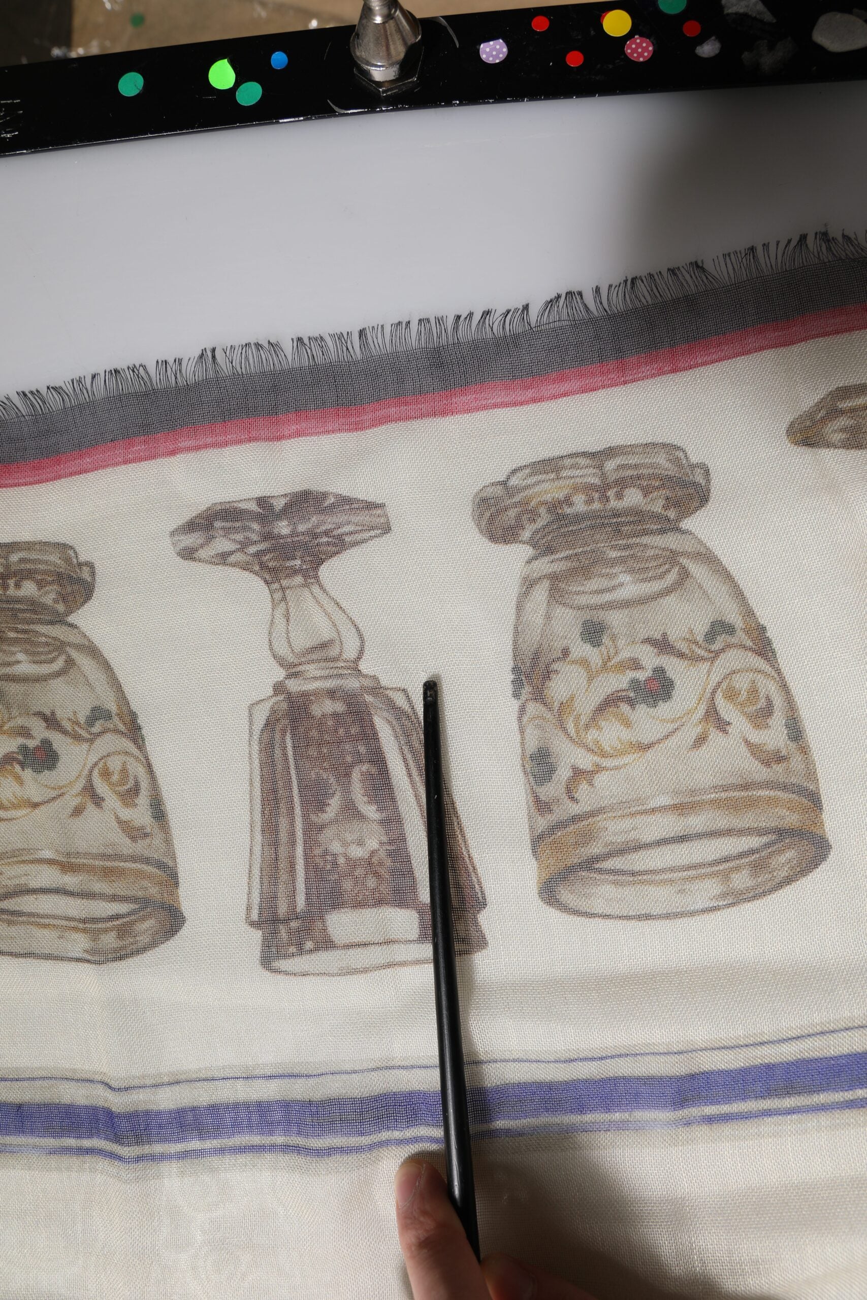 Dolce & Gabbana Multicolor Glass Cashmere Foulard Scarf | Regal Royce