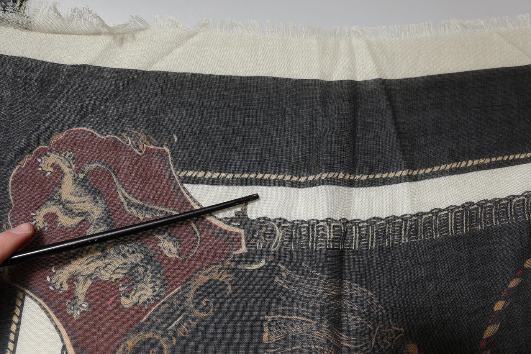 Dolce & Gabbana Multicolor Printed Cashmere Foulard Scarf | Regal Royce