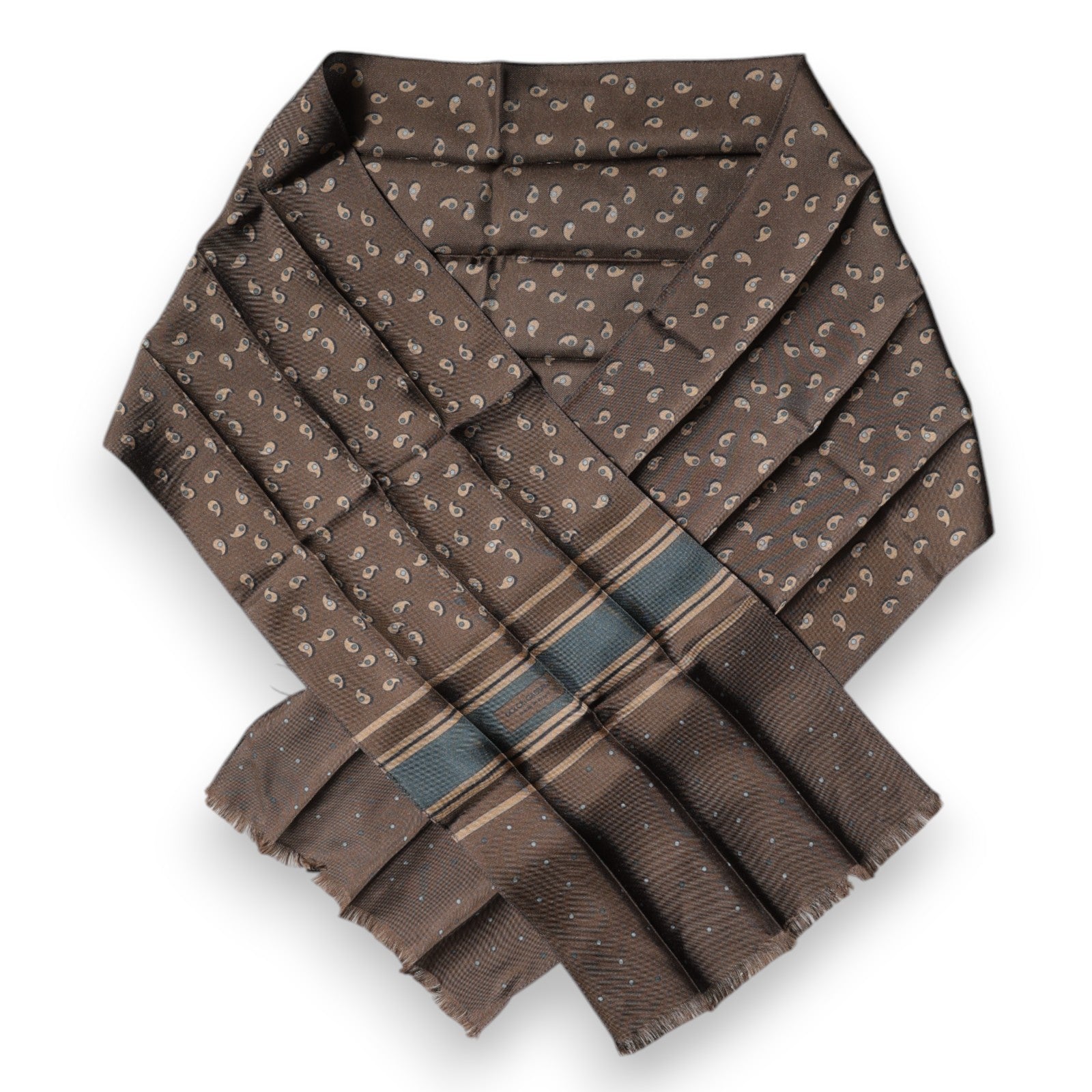 Dolce & Gabbana Brown Fantasy Silk Neck Wrap Shawl Scarf | Regal Royce