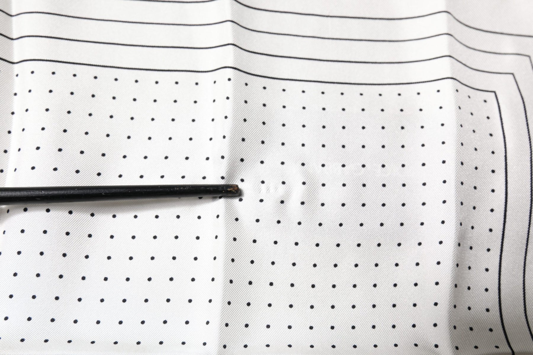 Dolce & Gabbana White Polka Dots Square Handkerchief Scarf | Regal Royce