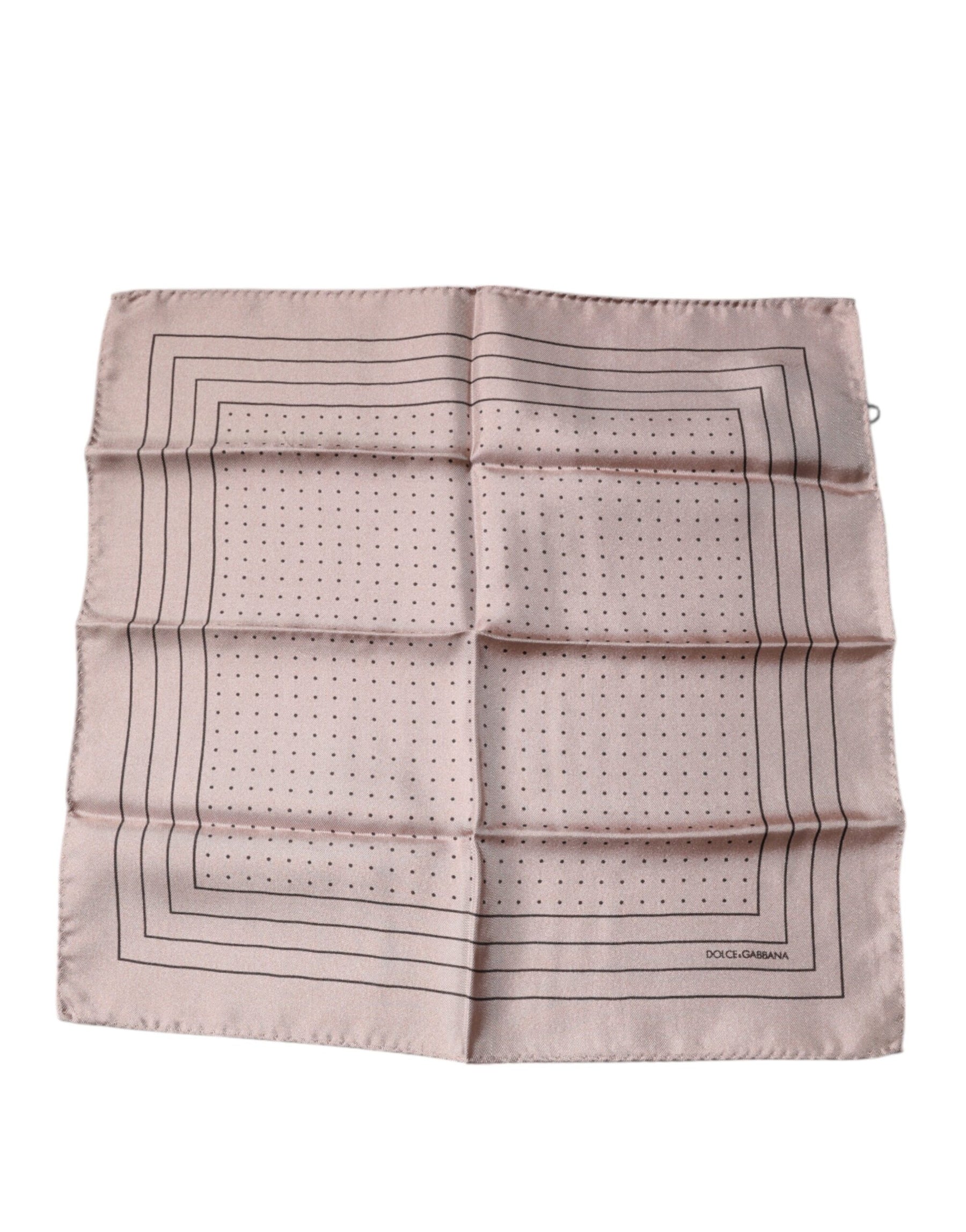 Dolce & Gabbana Pink Polka Dots Square Handkerchief Scarf | Regal Royce