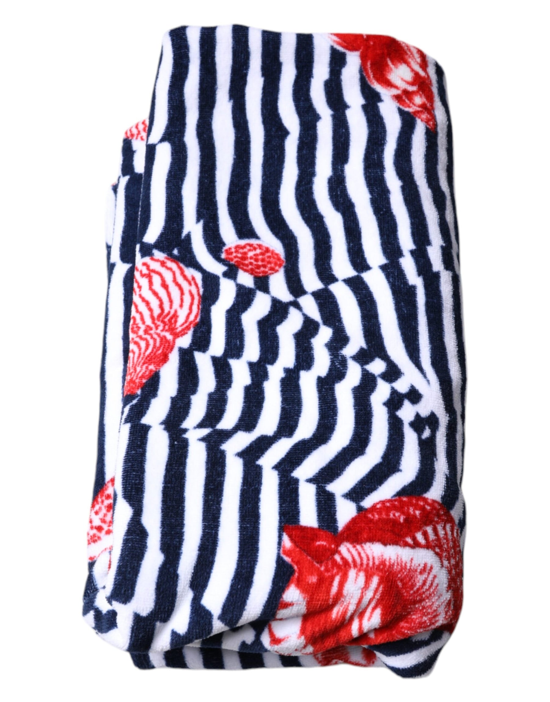 Dolce & Gabbana Multicolor Stripes Seashells Beach Towel | Regal Royce