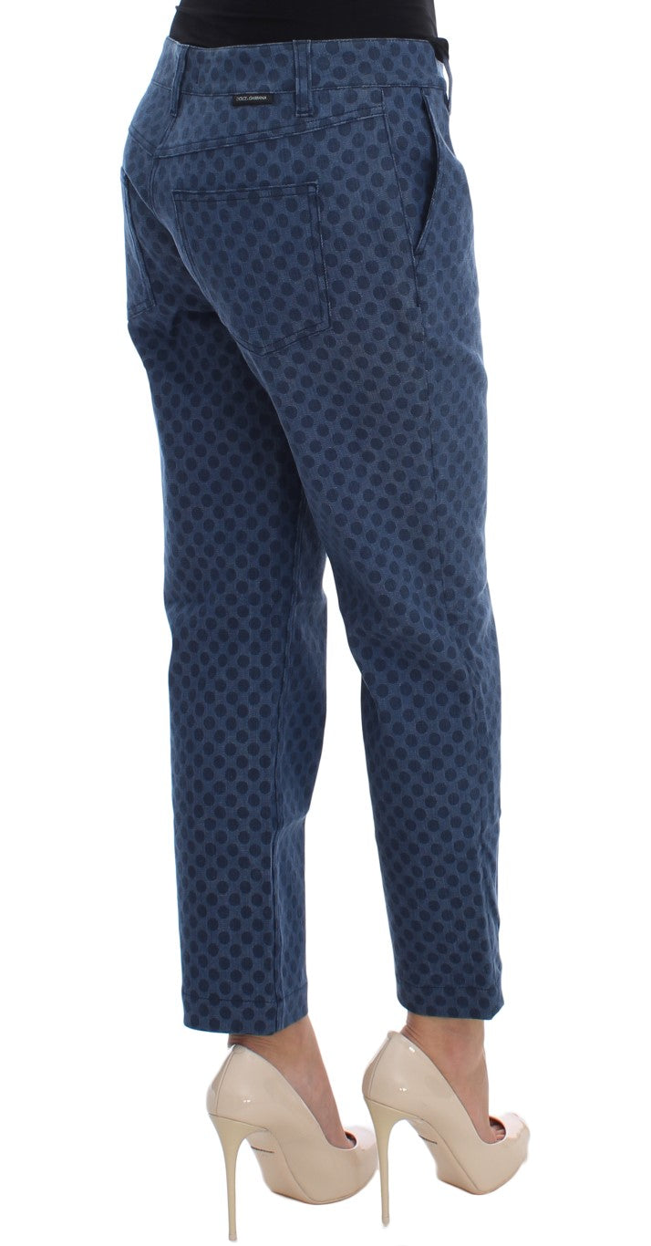 Dolce & Gabbana Polka Dotted Stretch Capri Jeans | Regal Royce
