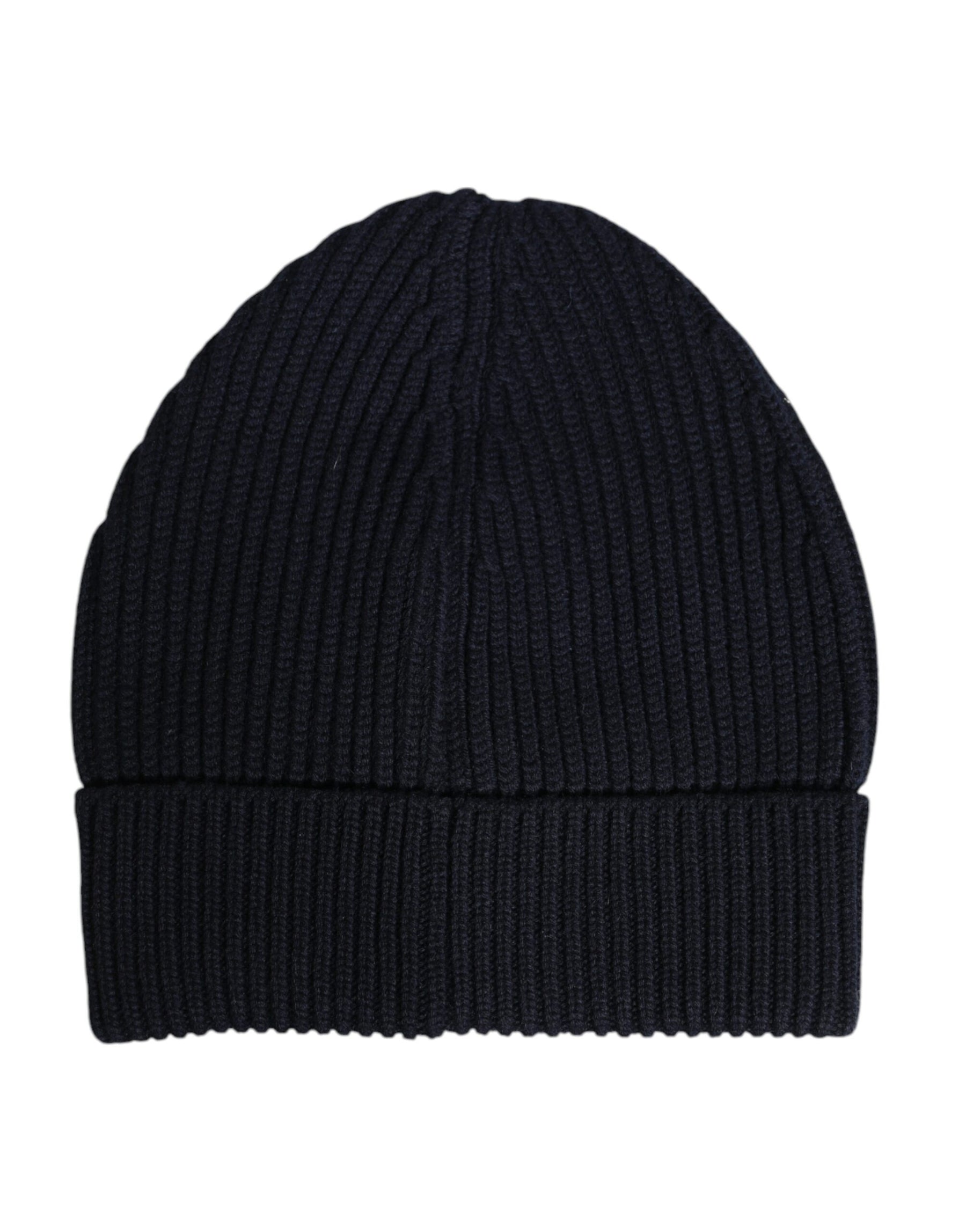 Dolce & Gabbana Black Cashmere Knitted Winter Beanie Hat | Regal Royce