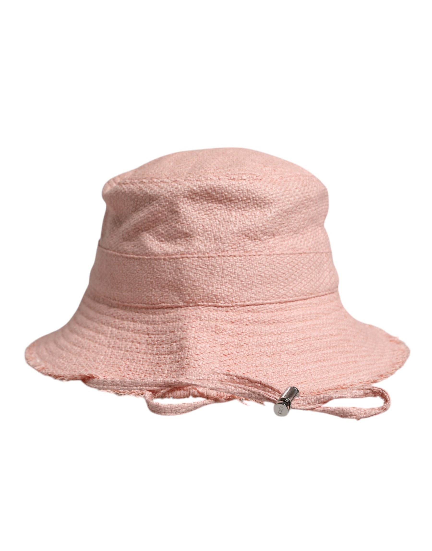 Dolce & Gabbana Pink Cotton Wide Brim Bucket Hat | Regal Royce