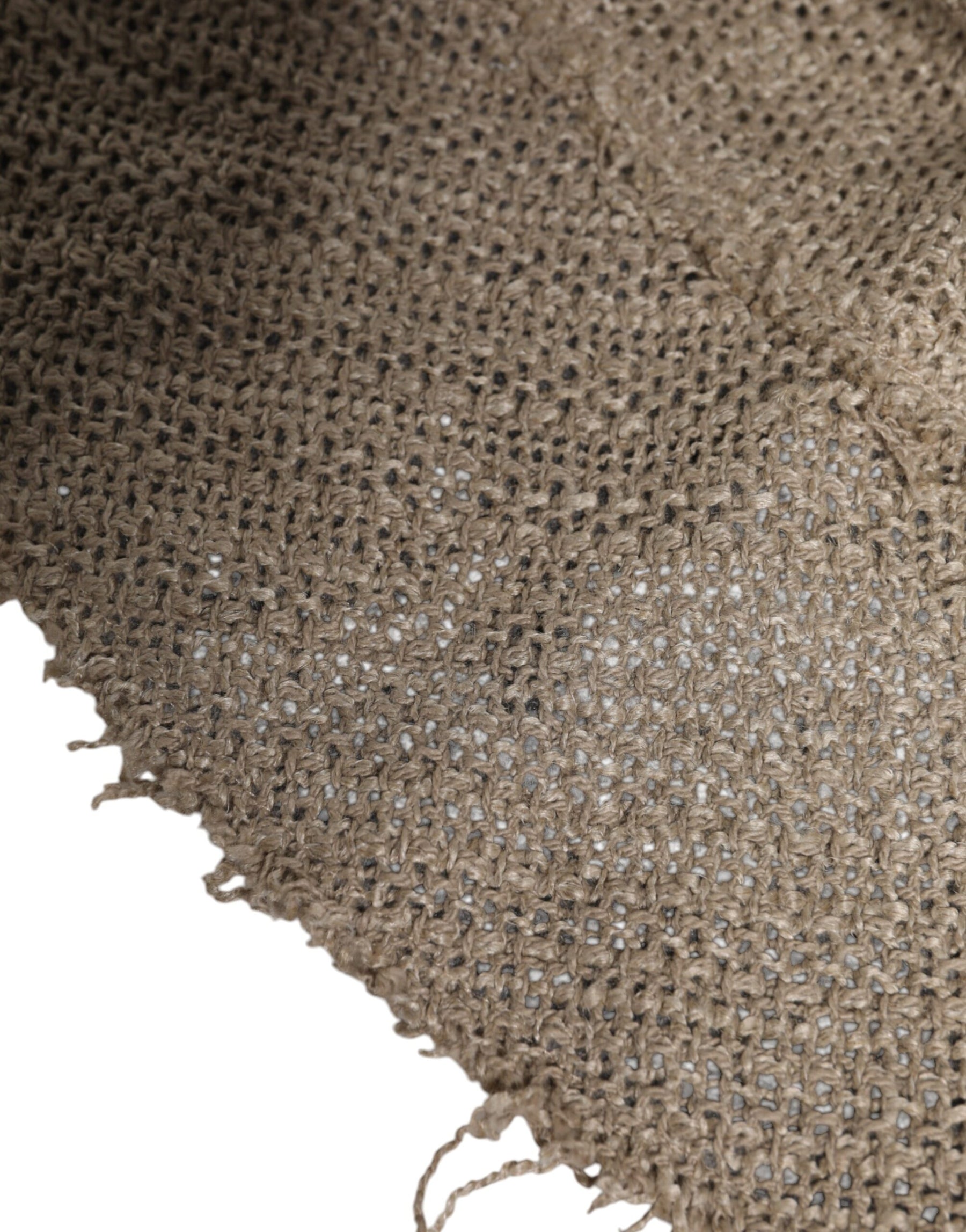 Dolce & Gabbana Beige Linen Wide Brim Bucket Hat | Regal Royce