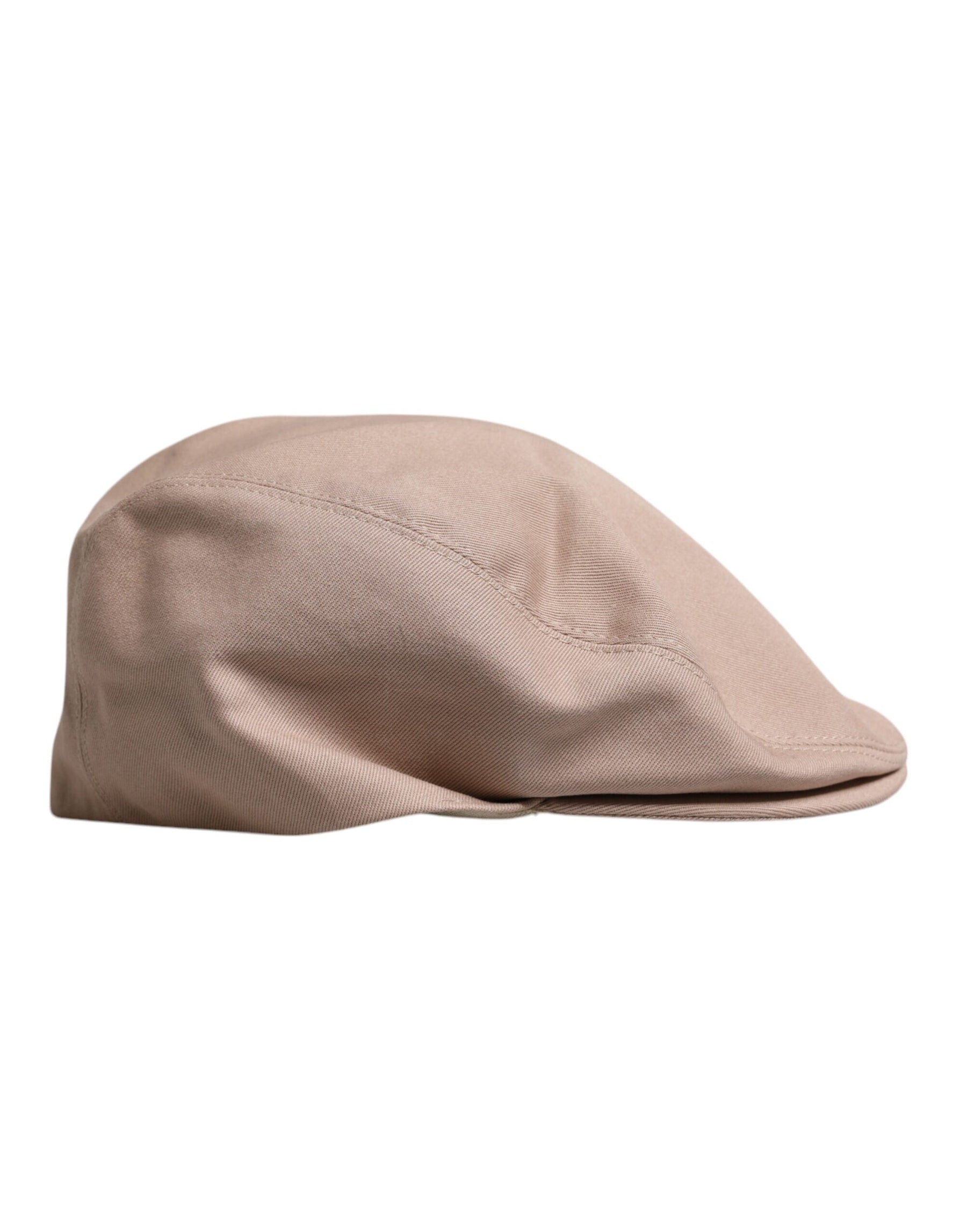 Dolce & Gabbana Beige Cotton Newsboy Capello Cabbie Hat | Regal Royce
