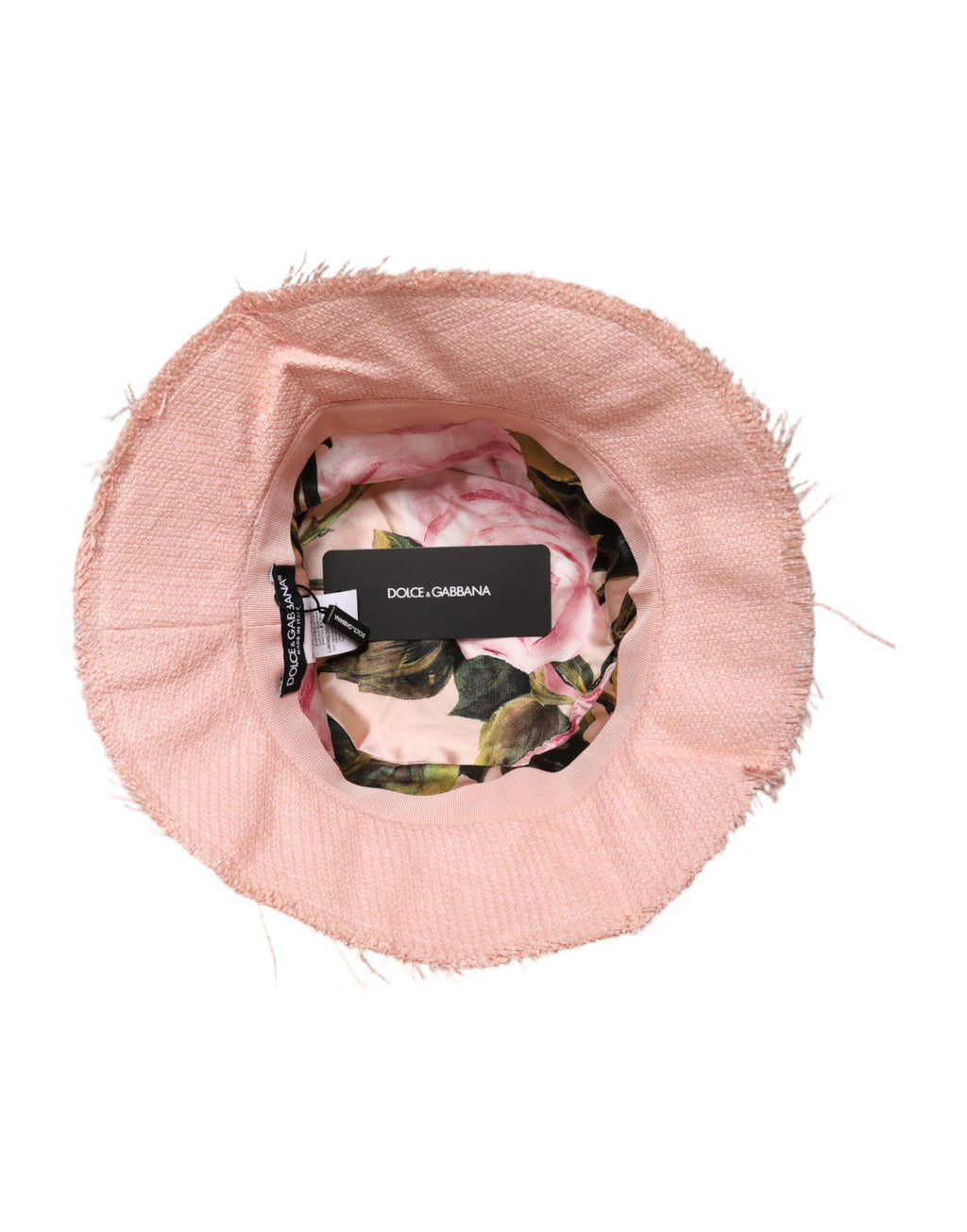 Dolce & Gabbana Pink Cotton Wide Brim Bucket Hat