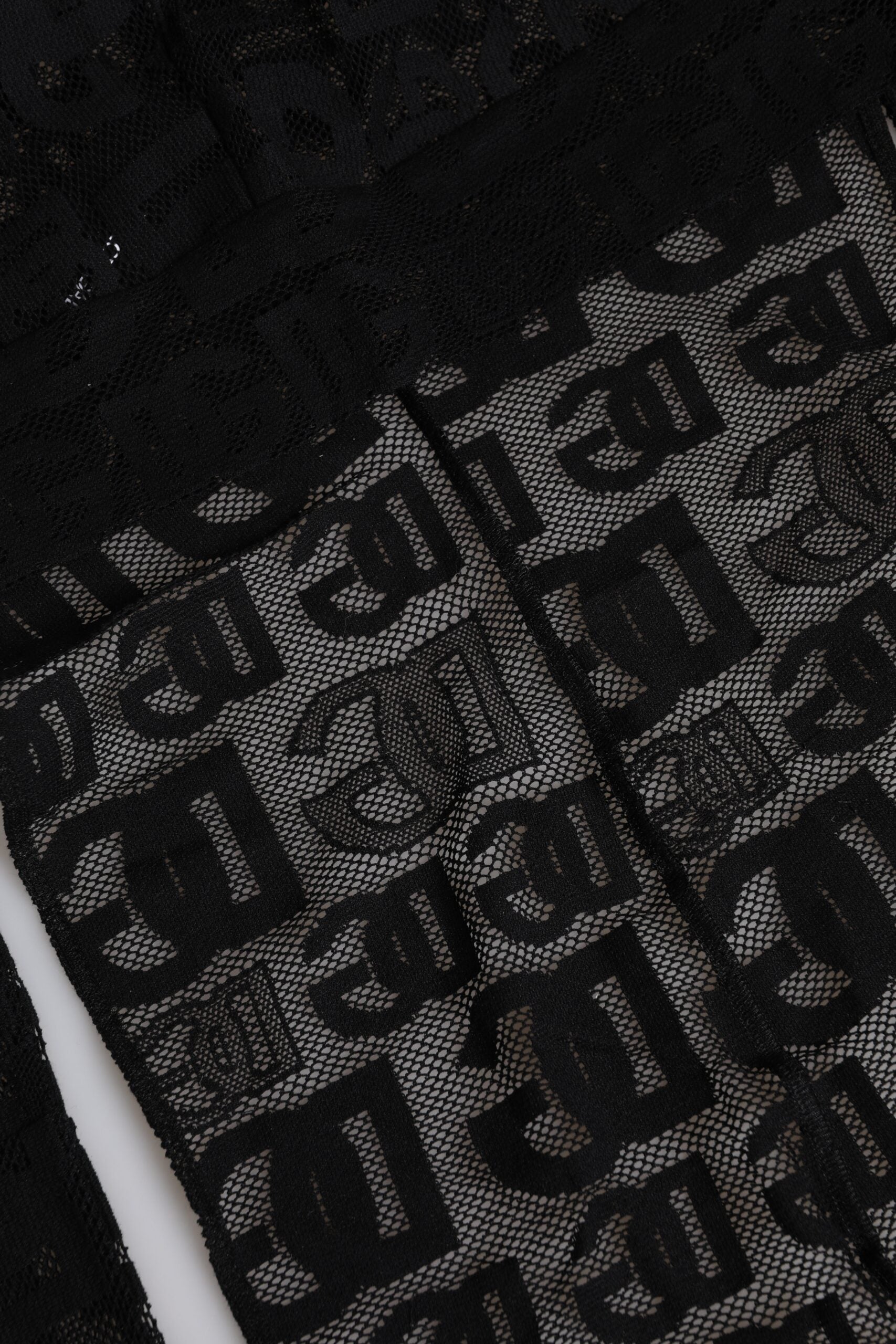 Dolce & Gabbana Black Logo Mesh Whole Head Wrap Hat | Regal Royce