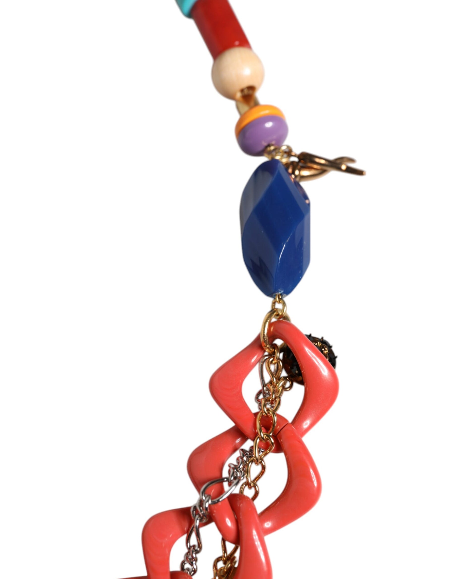 Dolce & Gabbana Multicolor Embellished Waist Chain Belt | Regal Royce