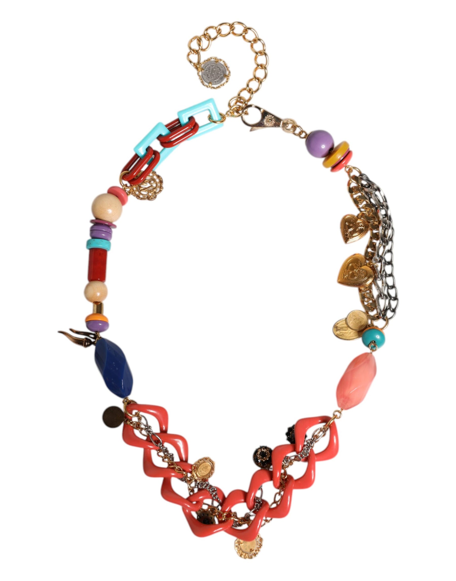 Dolce & Gabbana Multicolor Embellished Waist Chain Belt | Regal Royce