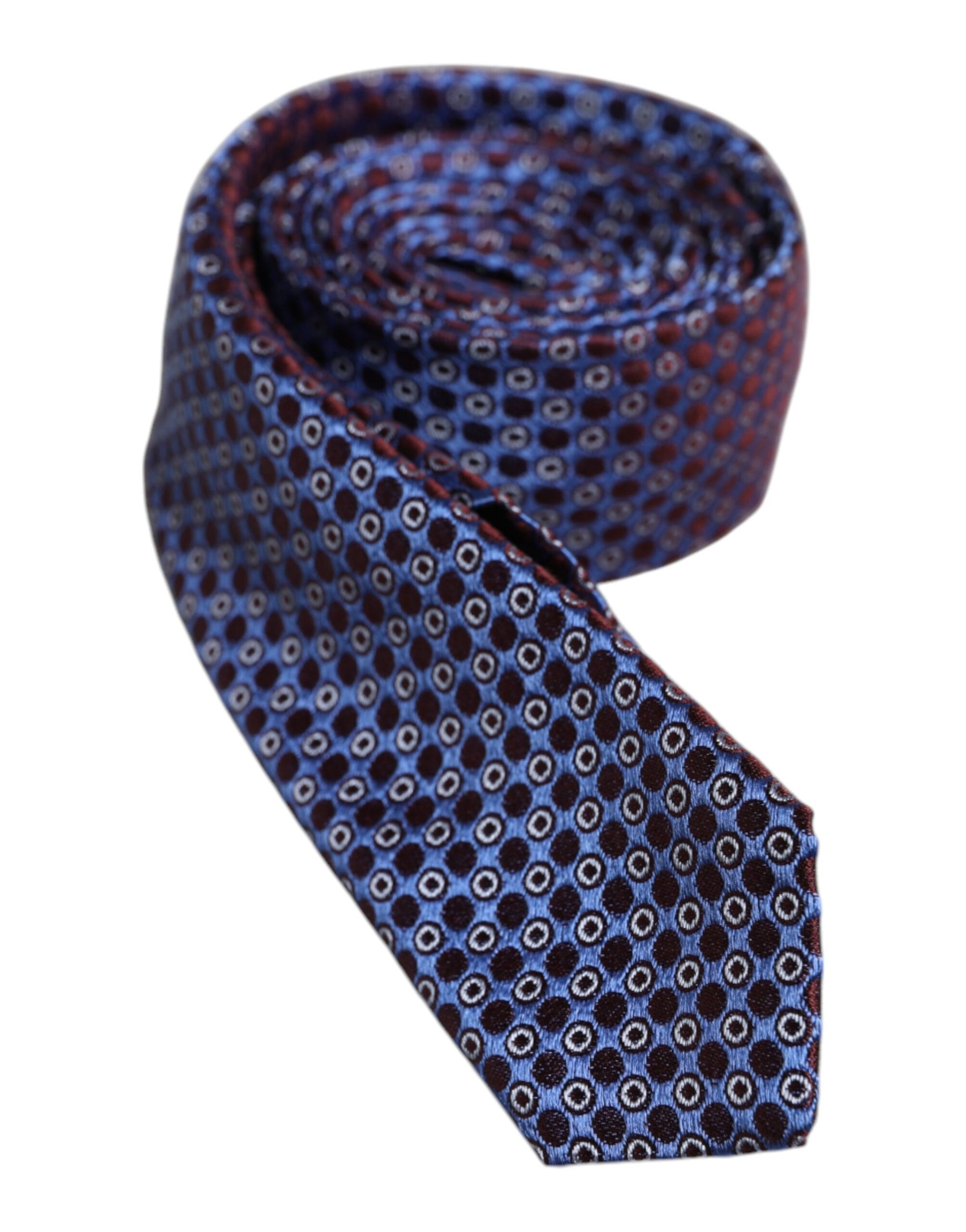 Dolce & Gabbana Multicolor Circles Silk Adjustable Necktie Tie | Regal Royce