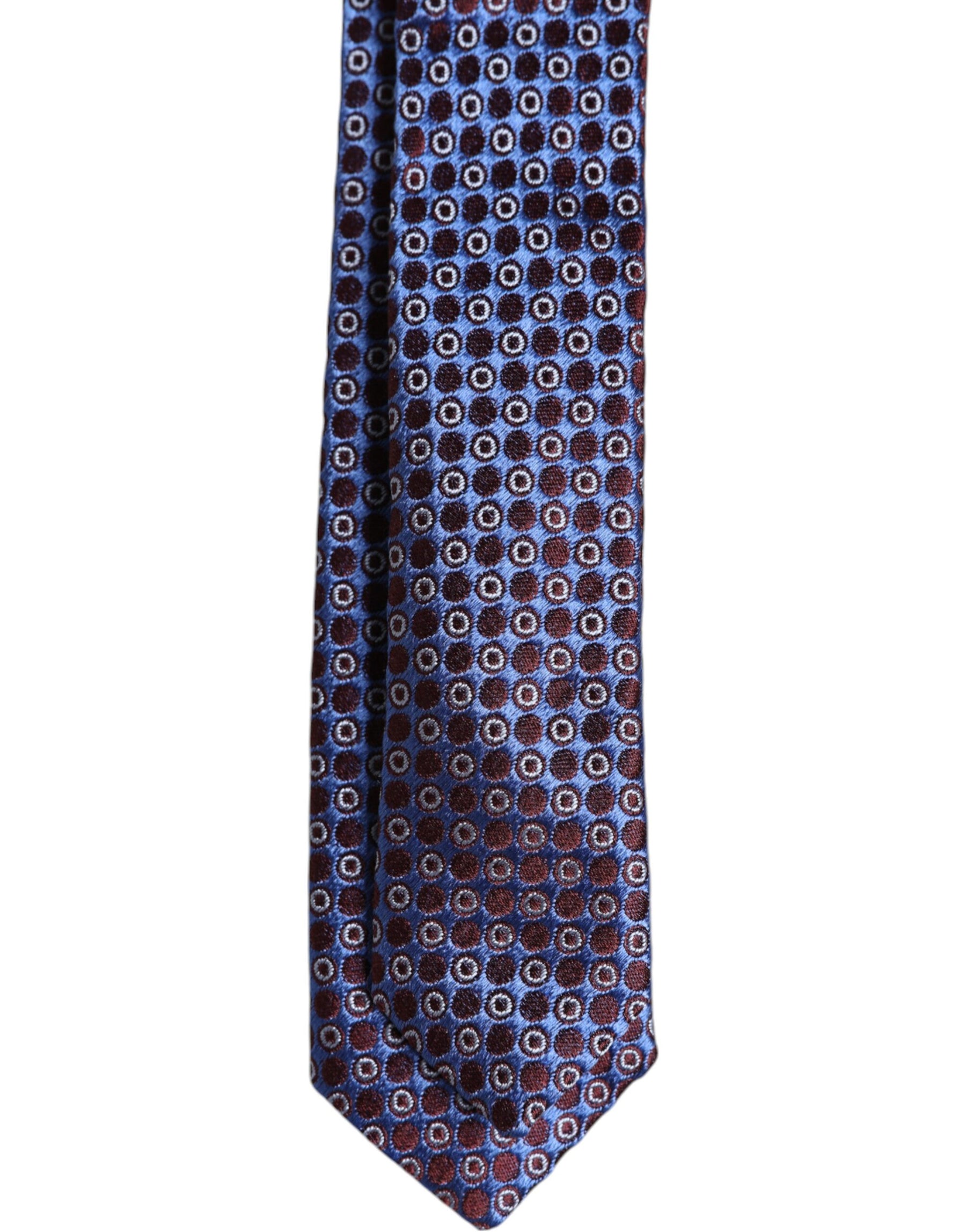 Dolce & Gabbana Multicolor Circles Silk Adjustable Necktie Tie | Regal Royce