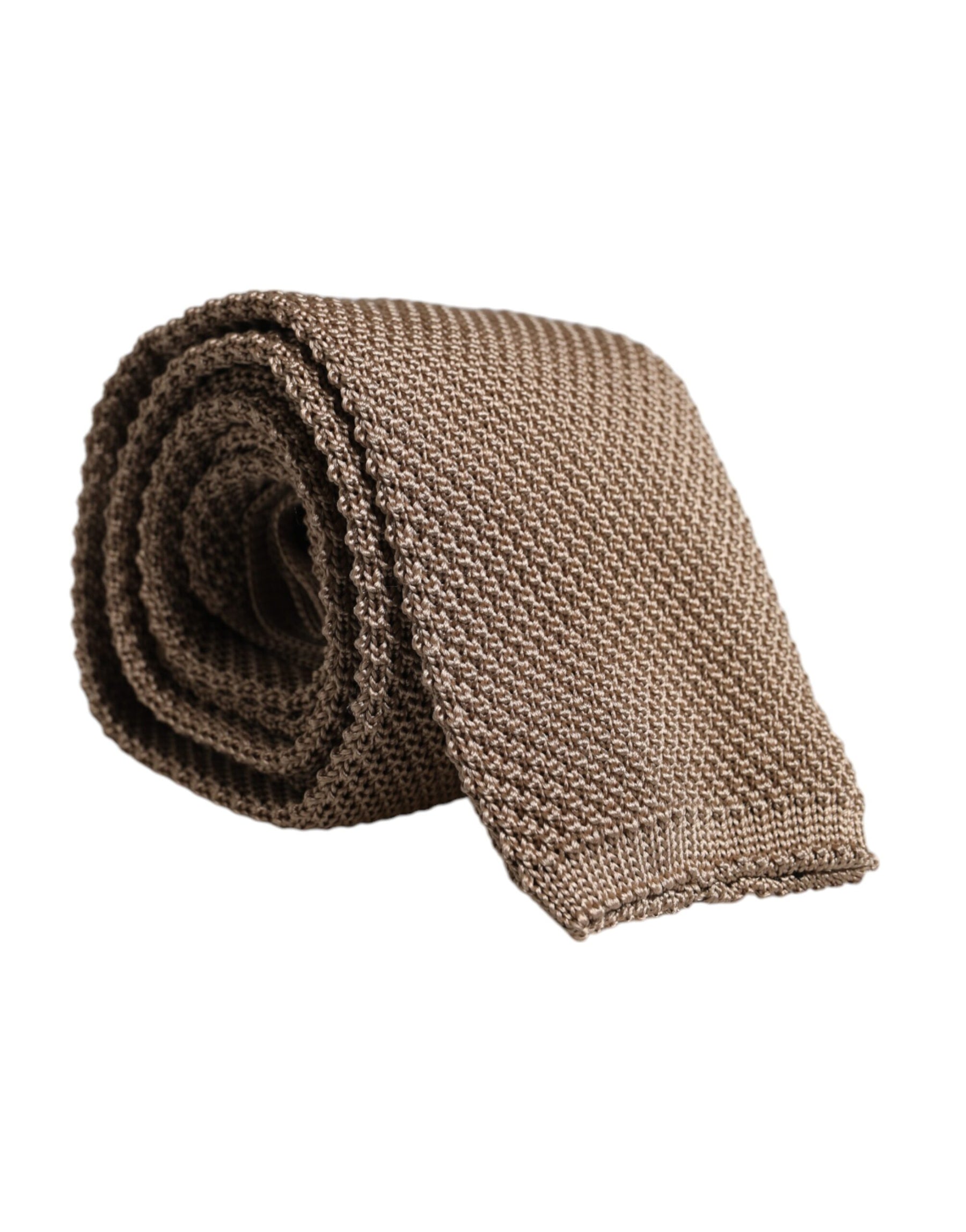 Dolce & Gabbana Brown Silk Adjustable Necktie Tie | Regal Royce