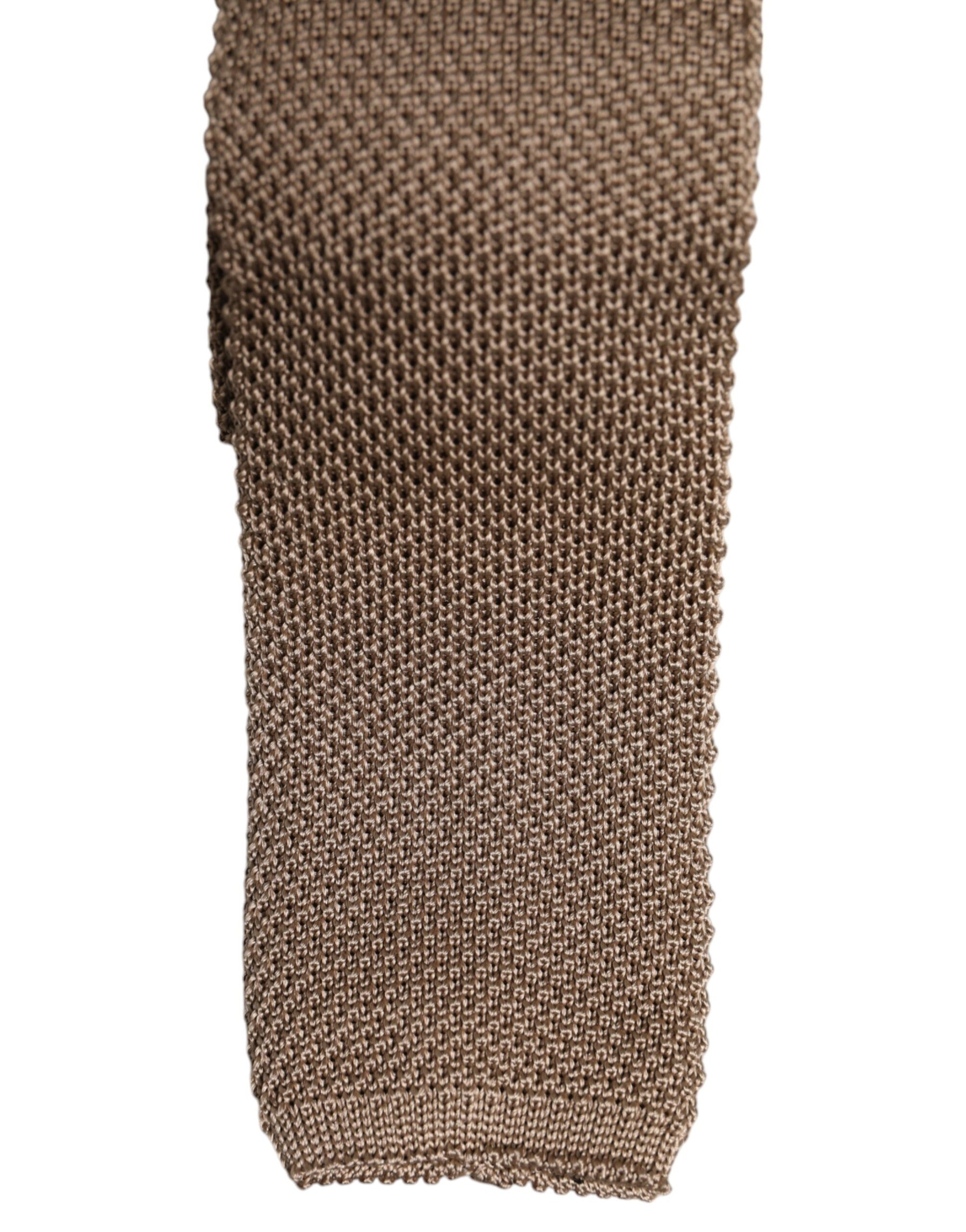 Dolce & Gabbana Brown Silk Adjustable Necktie Tie | Regal Royce