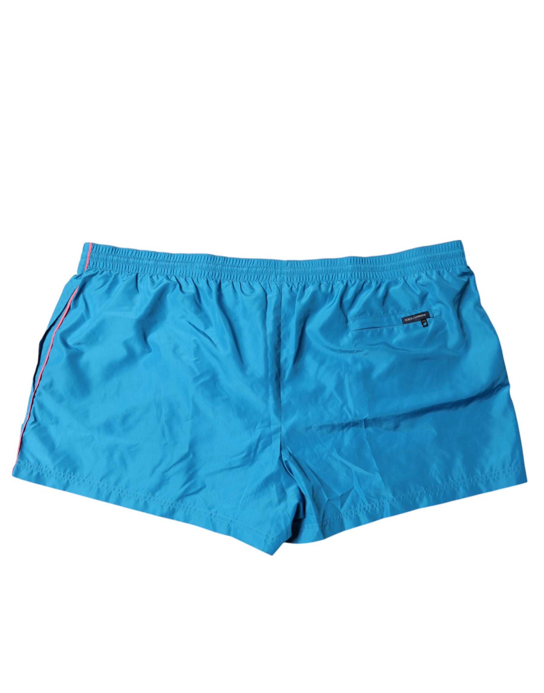 Dolce & Gabbana Turquoise Logo Beachwear Shorts 2Pc Swimwear | Regal Royce
