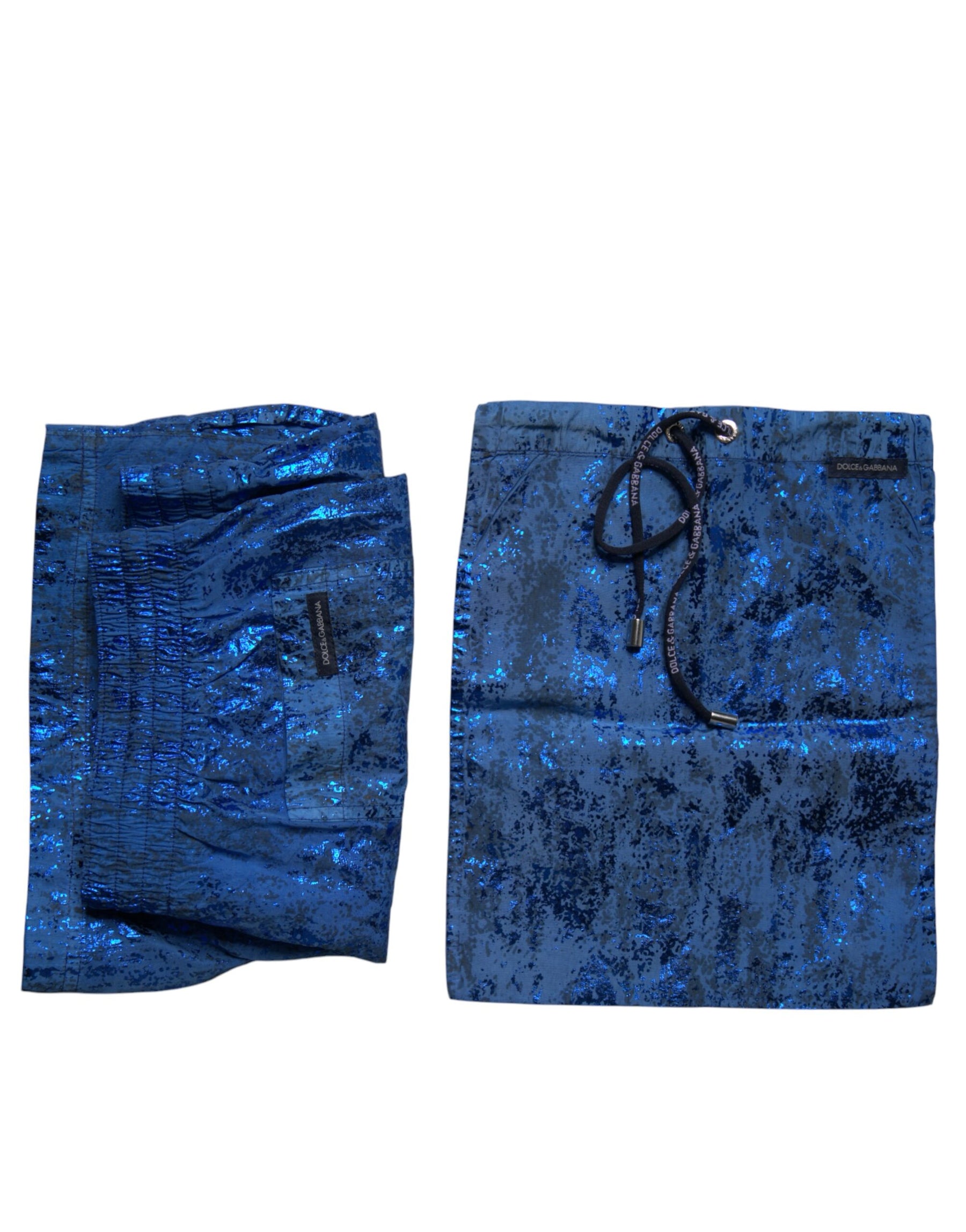 Dolce & Gabbana Blue Nylon Beachwear Swim Shorts 2Pc Swimwear | Regal Royce