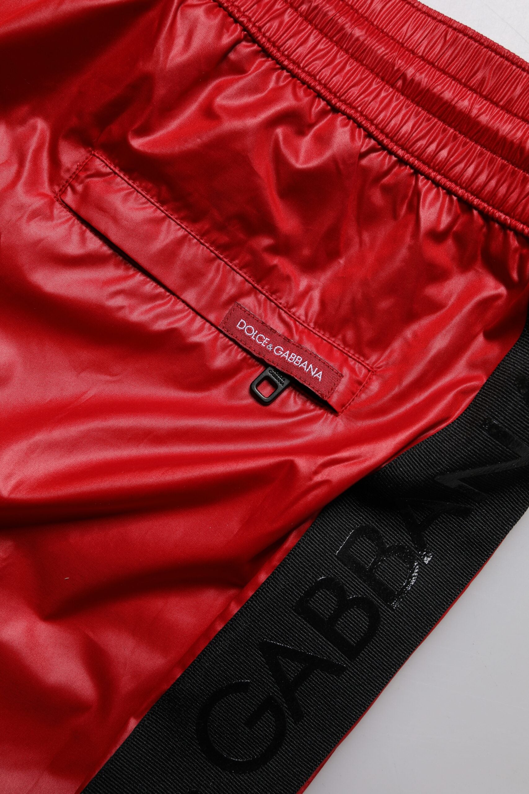 Dolce & Gabbana Red Polyester Beachwear Shorts 2Pc Swimwear | Regal Royce