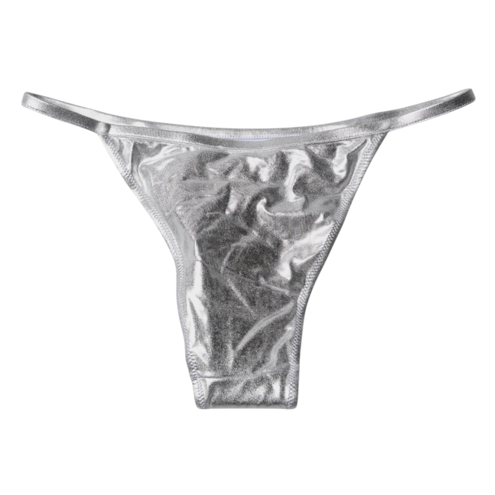 Dolce & Gabbana Silver Polyester Beachwear Bikini Bottom Swimwear | Regal Royce