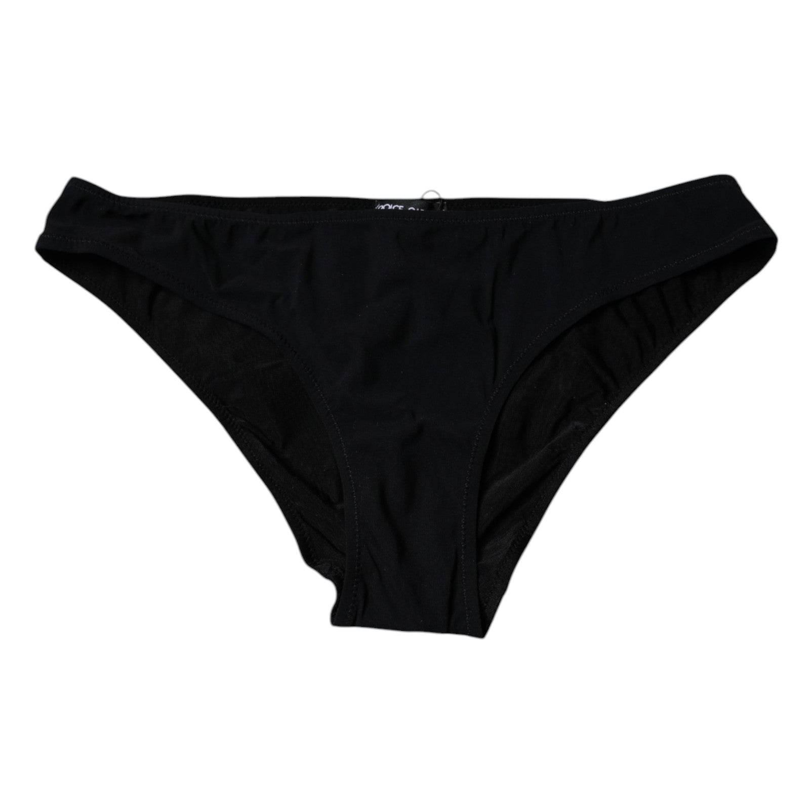 Dolce & Gabbana Black Nylon Stretch Mid Waist Panty Underwear | Regal Royce