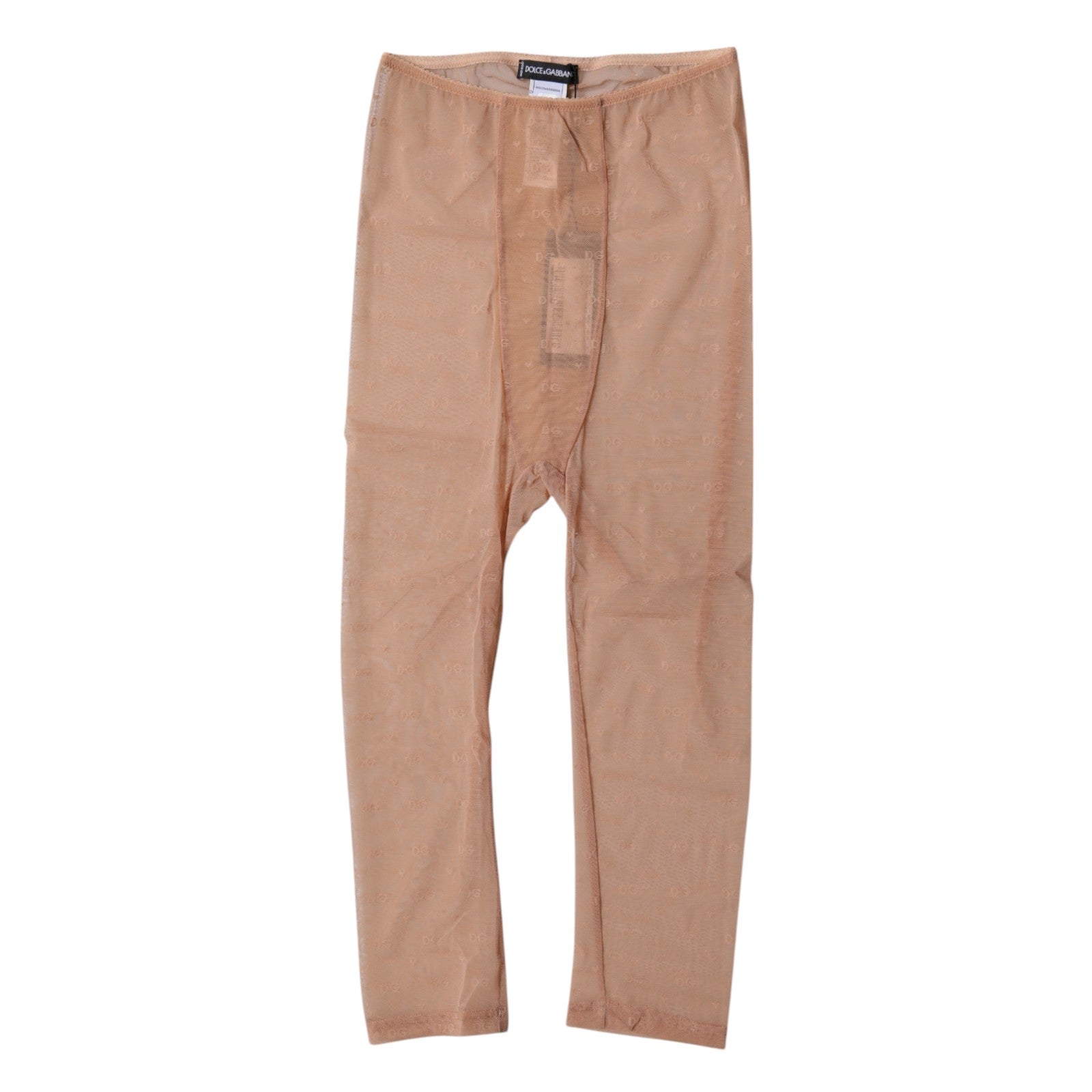 Dolce & Gabbana Brown Logo Lace Lingerie Cropped Tight Underwear | Regal Royce