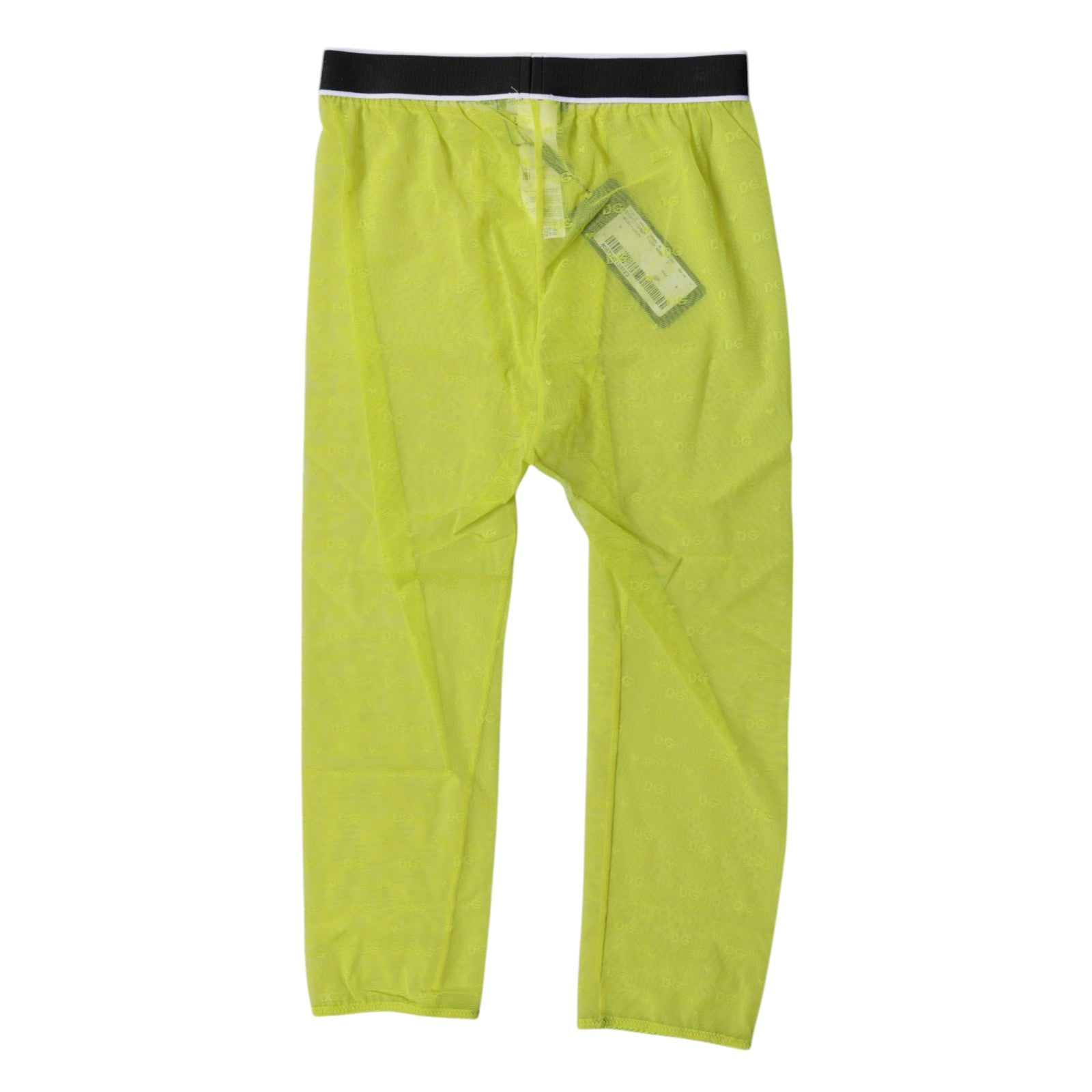 Dolce & Gabbana Green DG Logo Nylon Cropped Tights Underwear | Regal Royce