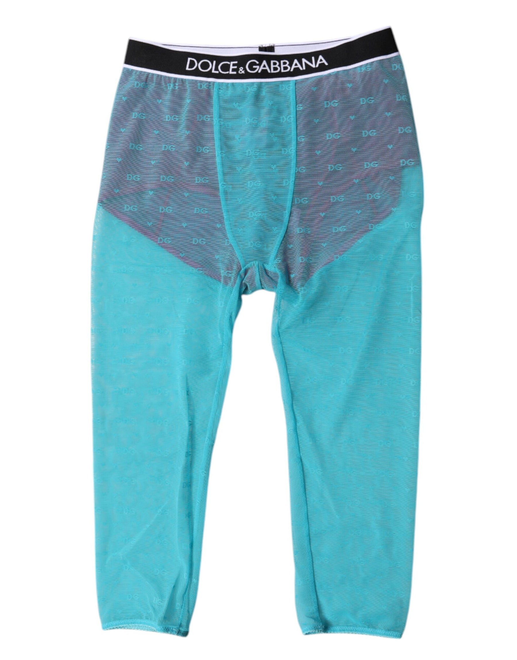 Dolce & Gabbana Blue Fuchsia Logo Lingerie Cropped Underwear | Regal Royce