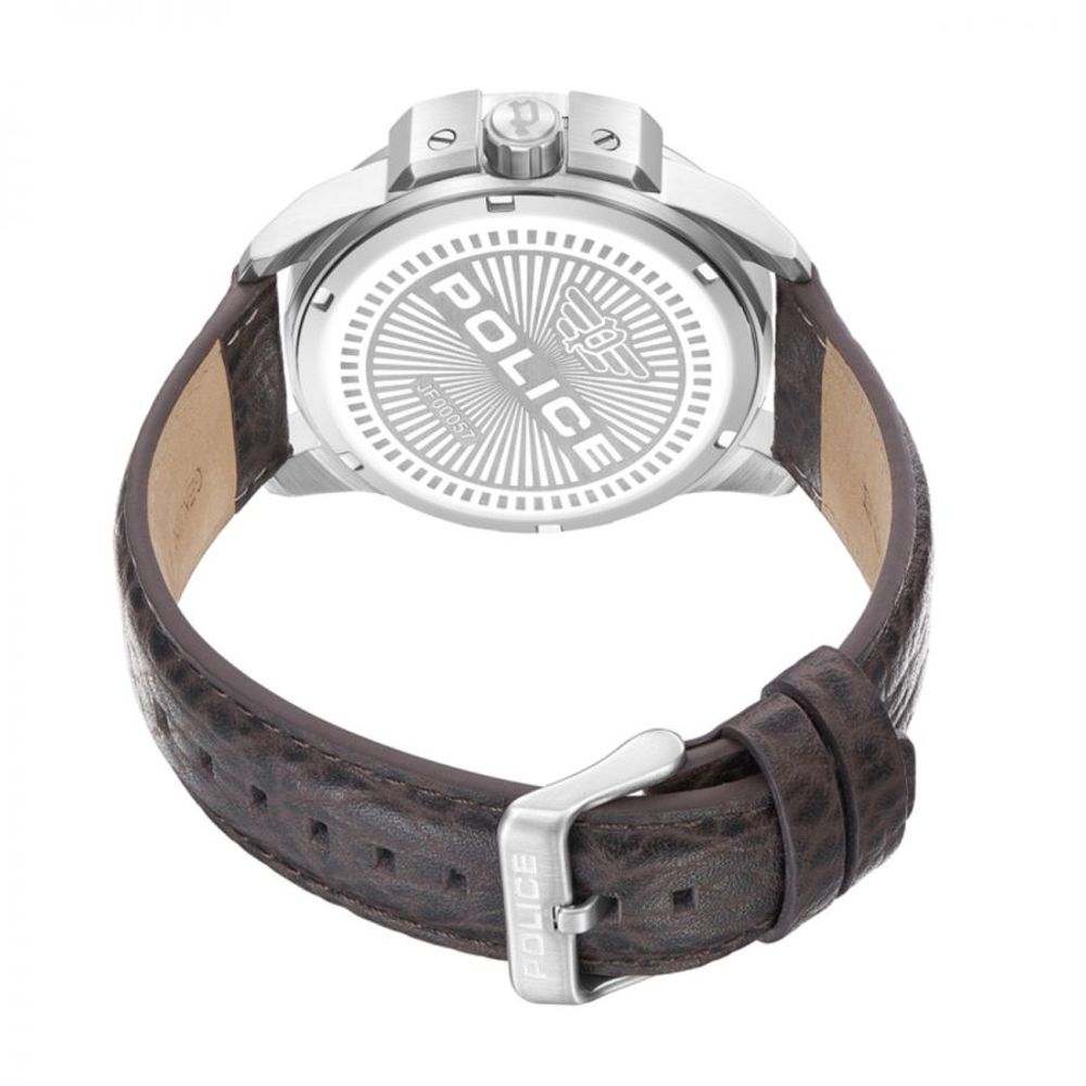 Police Brown Leather Dress Watch | Regal Royce