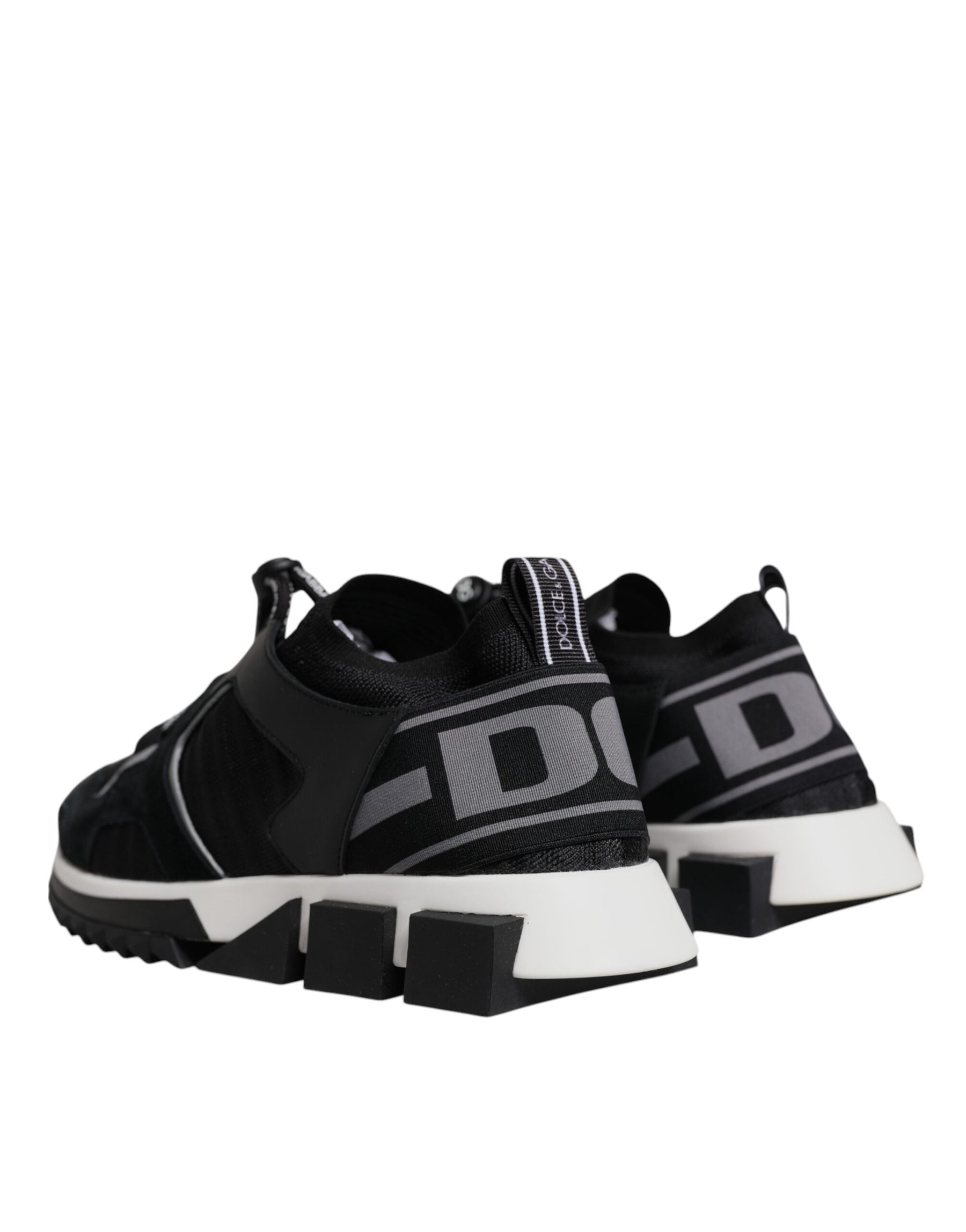 Dolce & Gabbana Black Mesh Sorrento Trekking Sneakers Shoes | Regal Royce