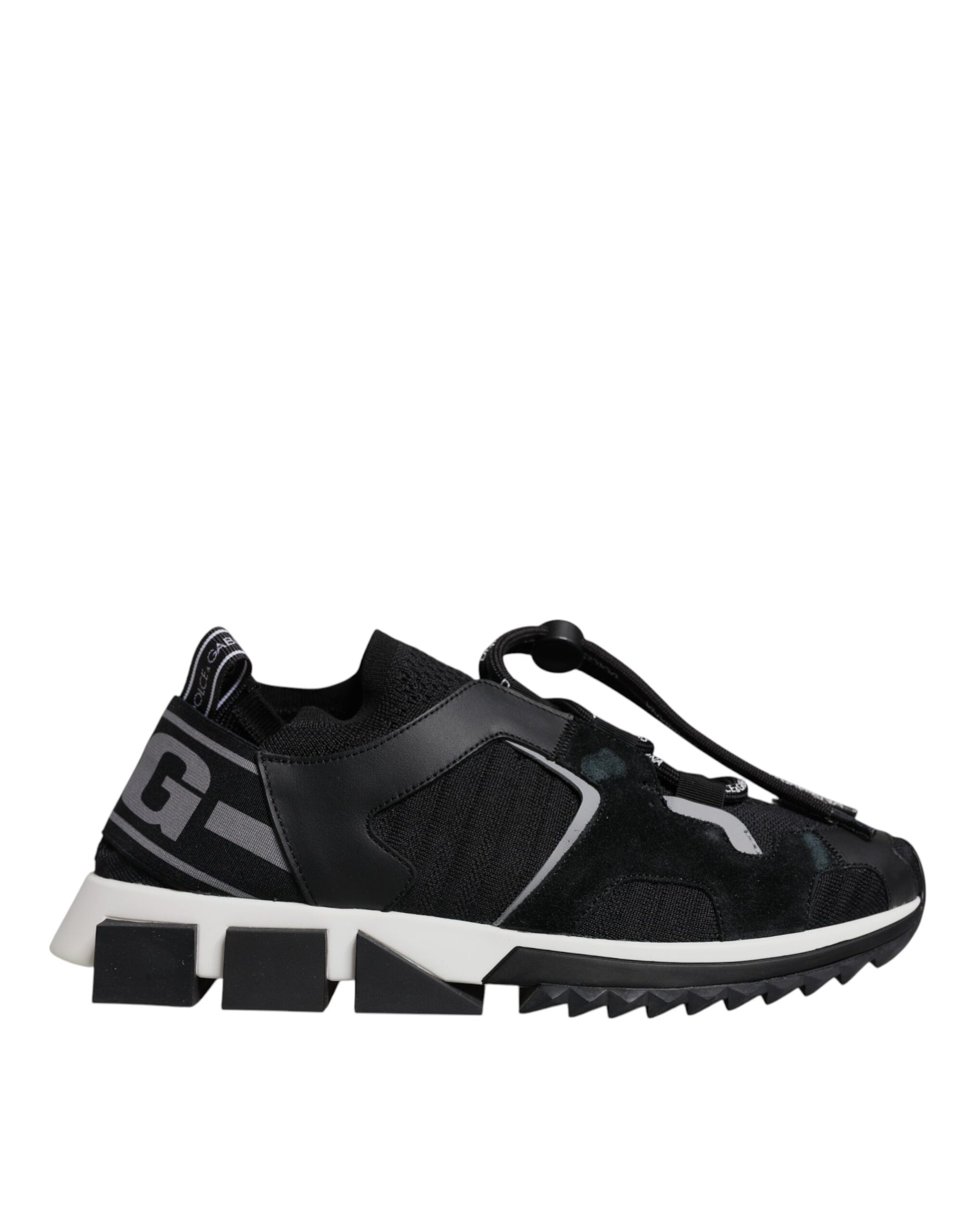 Dolce & Gabbana Black Mesh Sorrento Trekking Sneakers Shoes | Regal Royce