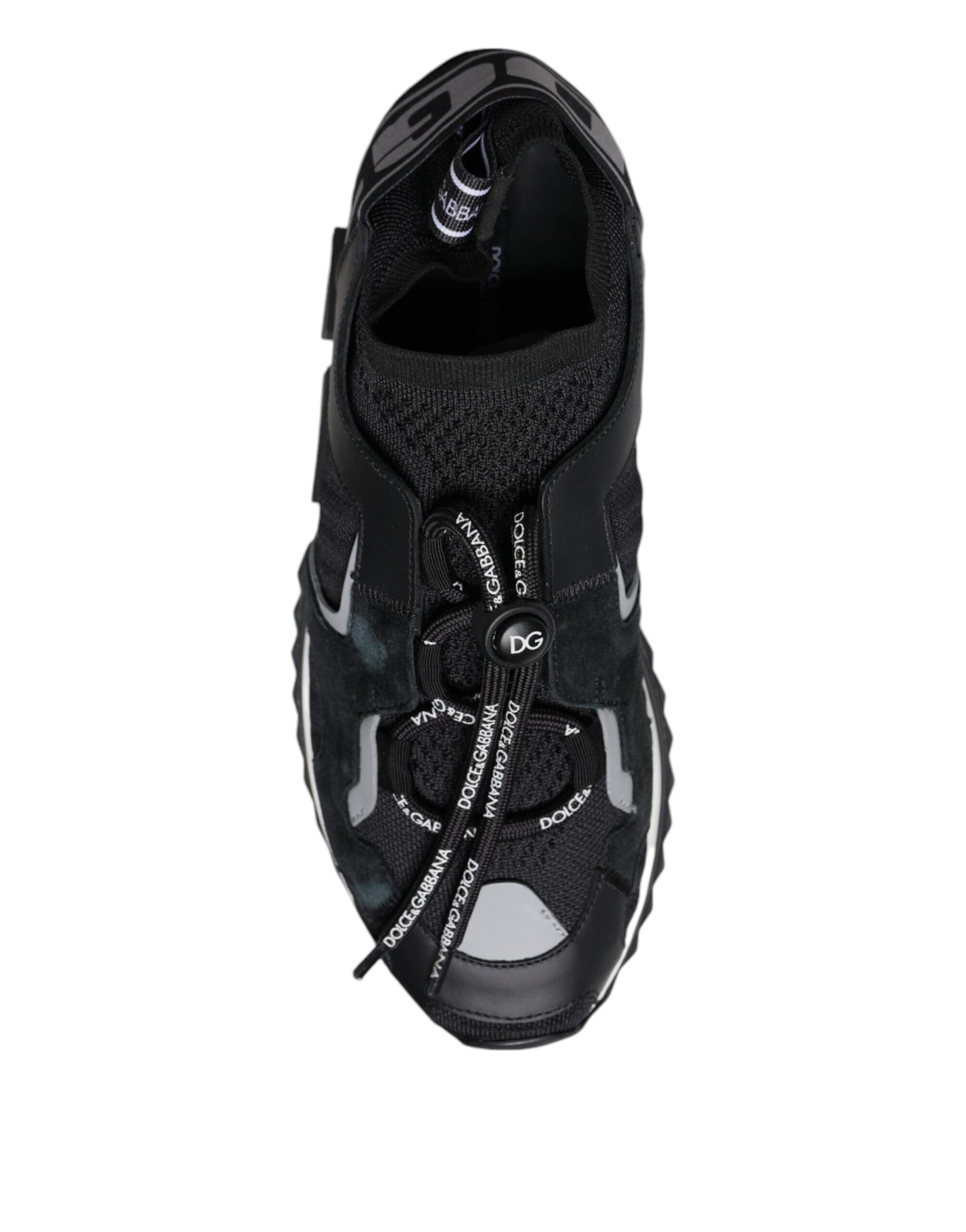 Dolce & Gabbana Black Mesh Sorrento Trekking Sneakers Shoes | Regal Royce