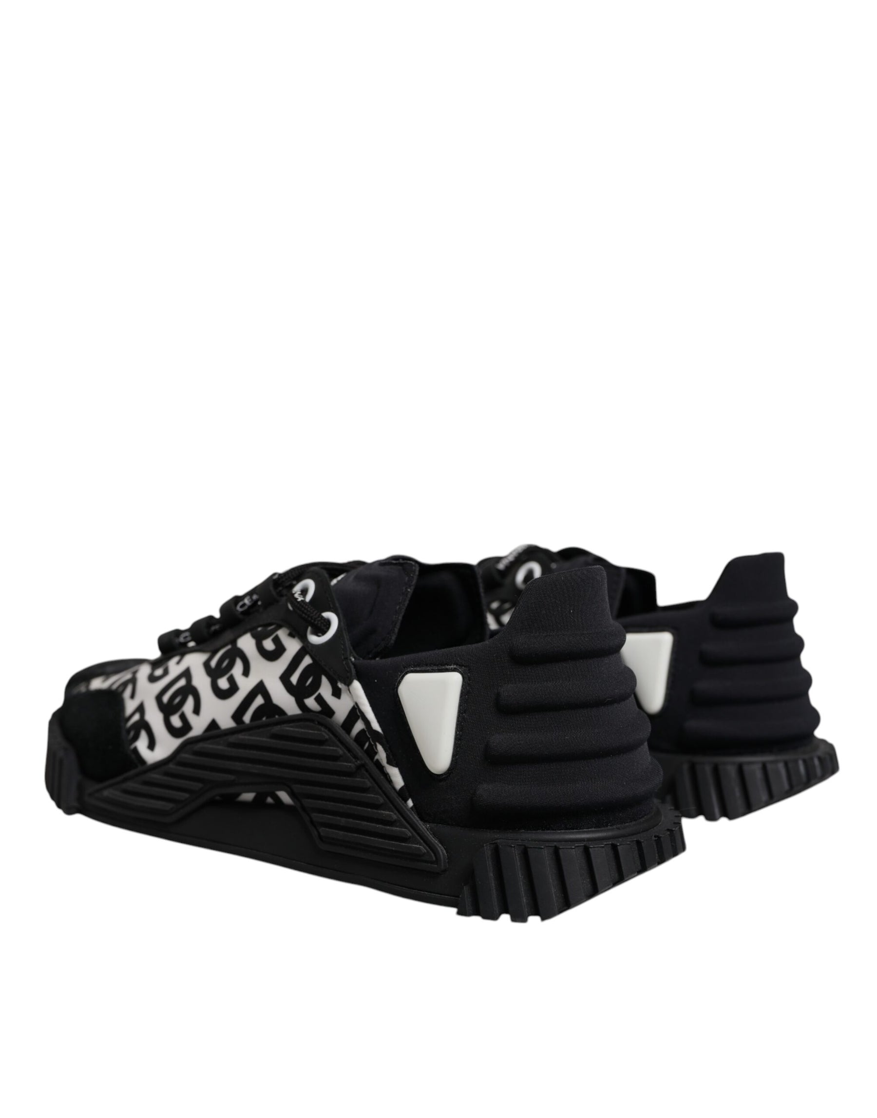 Dolce & Gabbana Black Logo Lace Up Low Top NS1 Sneakers Shoes | Regal Royce