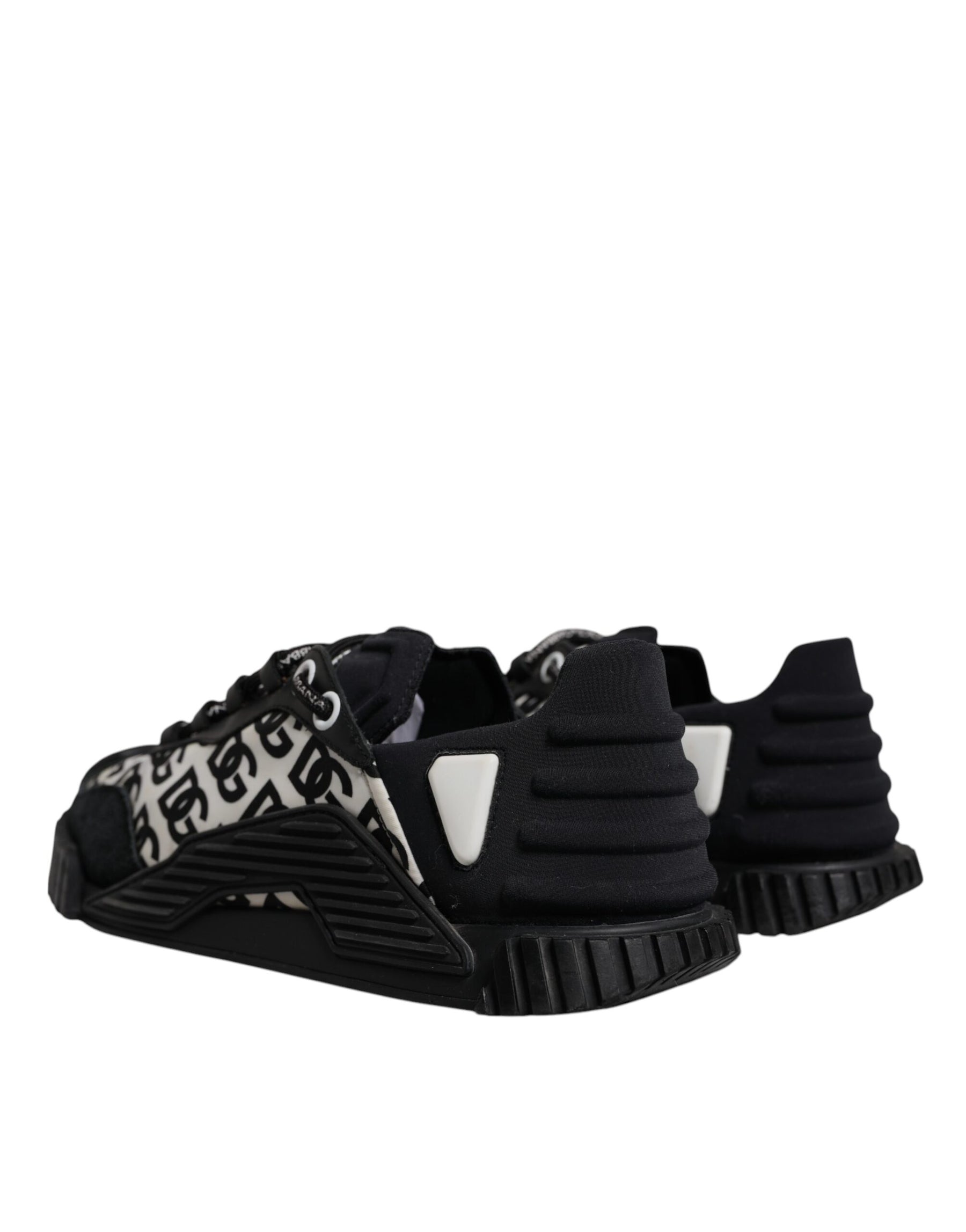 Dolce & Gabbana Black Logo Lace Up Low Top NS1 Sneakers Shoes | Regal Royce