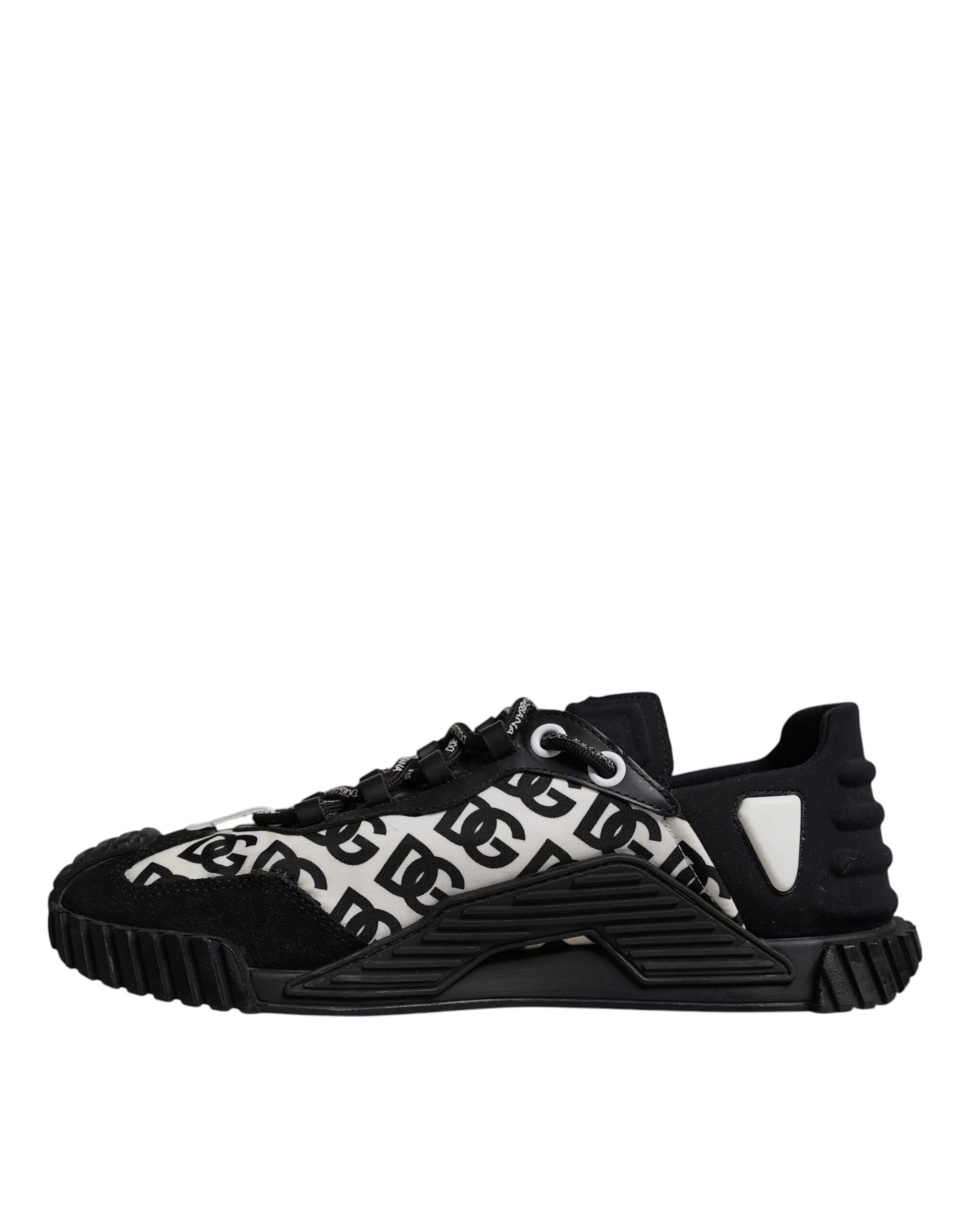 Dolce & Gabbana Black Logo Lace Up Low Top NS1 Sneakers Shoes | Regal Royce