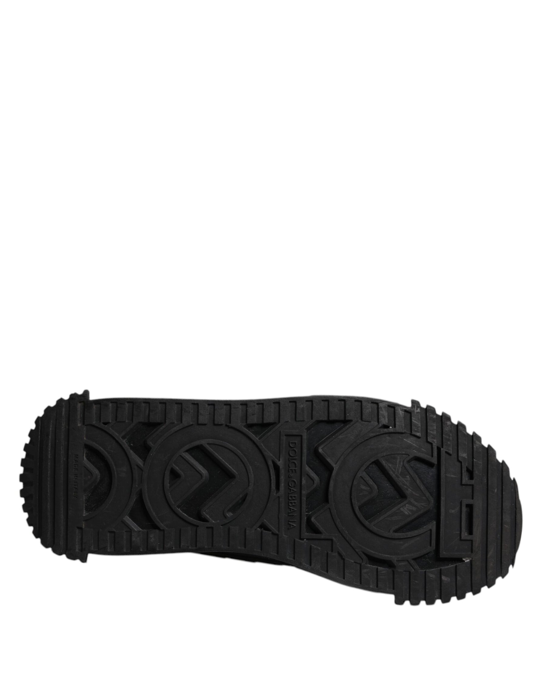 Dolce & Gabbana Black Logo Lace Up Low Top NS1 Sneakers Shoes | Regal Royce