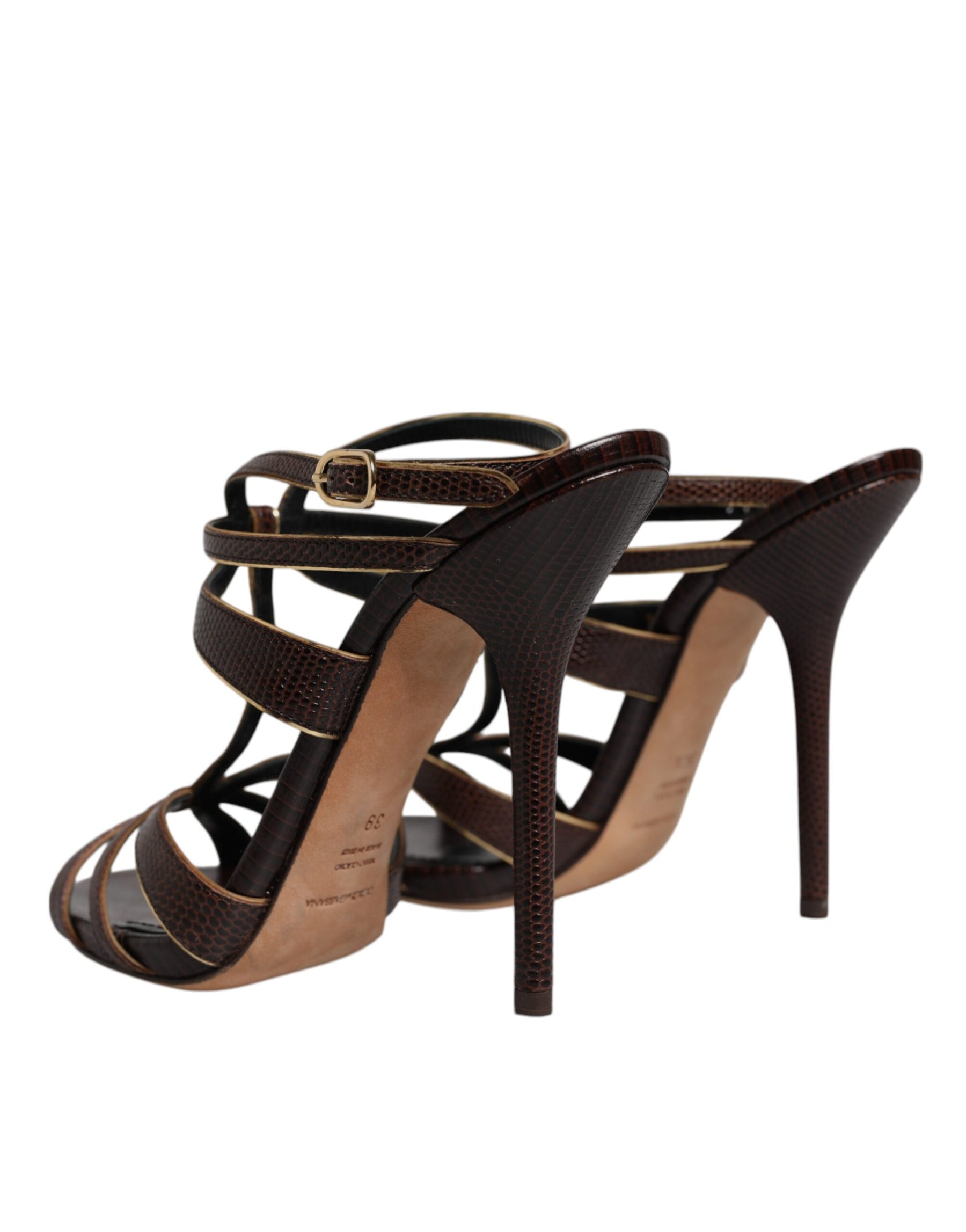 Dolce & Gabbana Bordeaux Ankle Strap Heels Sandals Shoes | Regal Royce