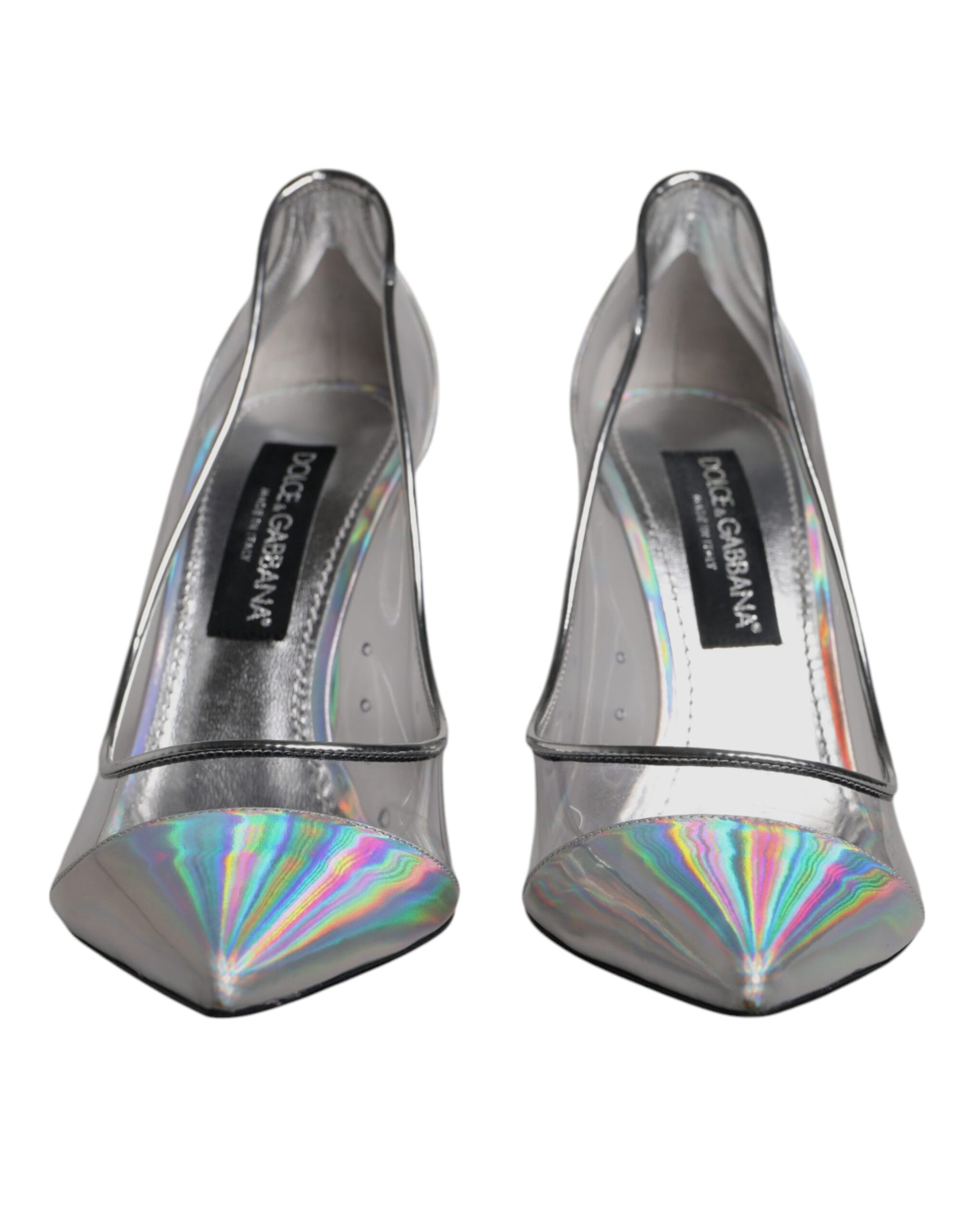 Dolce & Gabbana Multicolor Iridescent Pointed Toe Pumps Shoes | Regal Royce