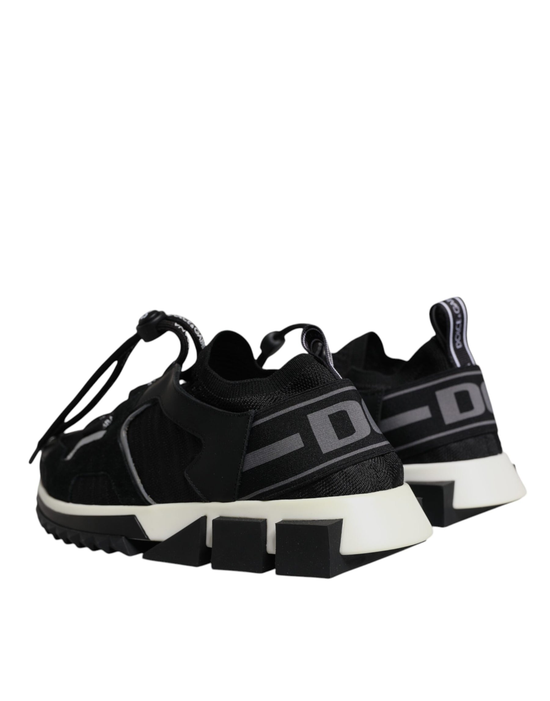 Dolce & Gabbana Black Mesh Sorrento Trekking Sneakers Shoes | Regal Royce